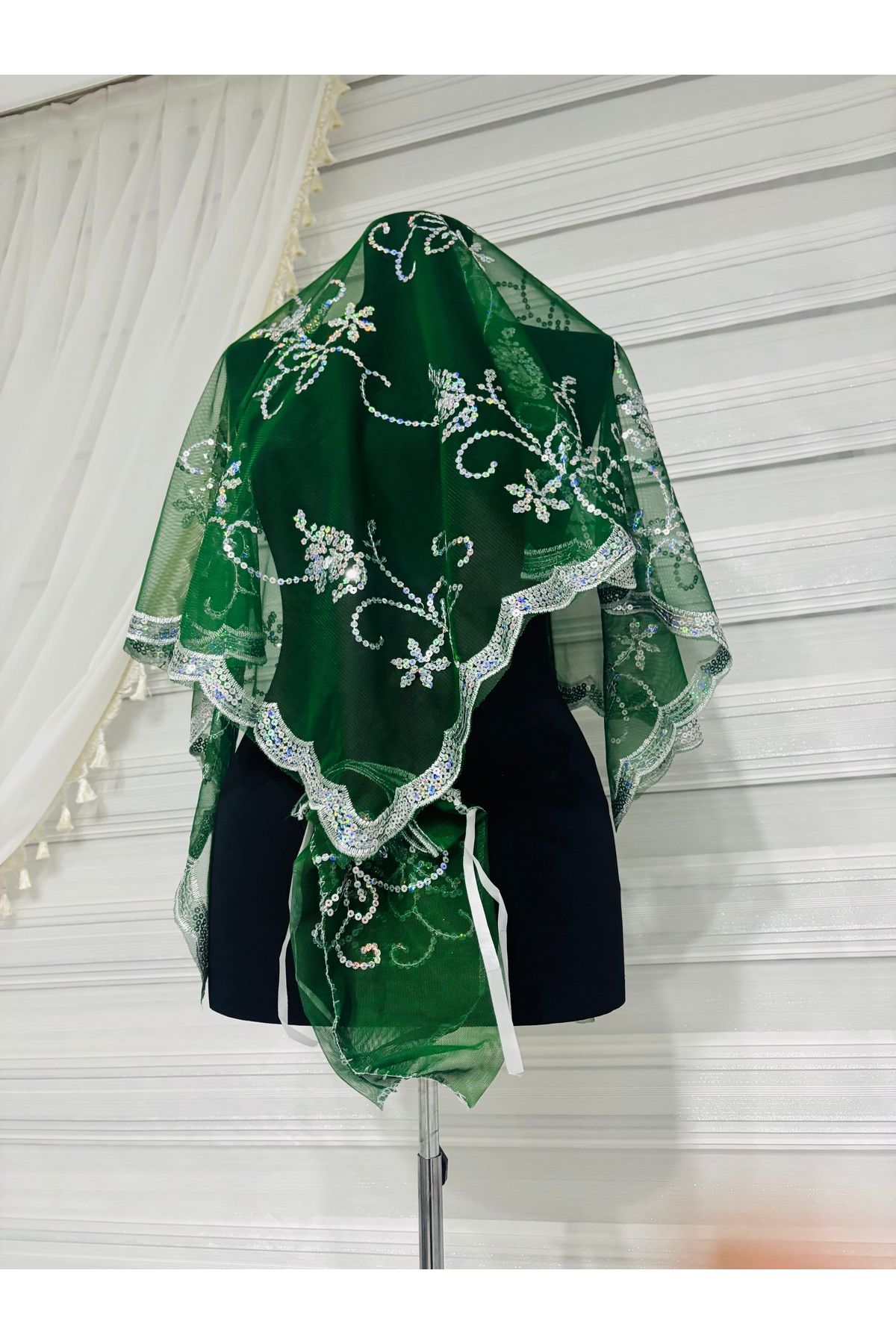 Muensu Damat, Asker Duvak, Sırt Örtüsü, Yeşil Duvak Örtü 993