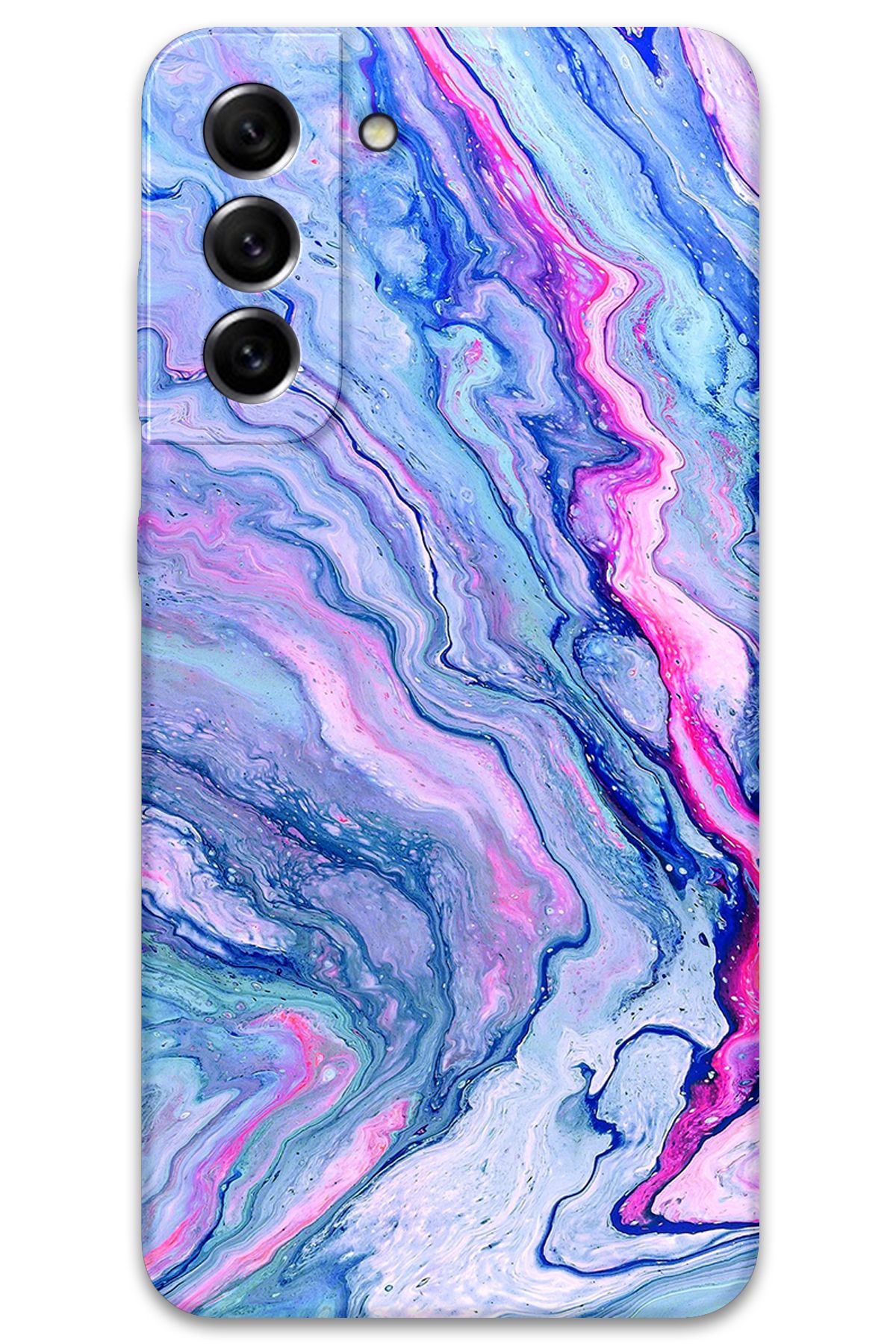 Gramaphone Galaxy S21 Uyumlu Mermer Desenli Telefon Kılıfı + Ekran Koruyucu - 5816