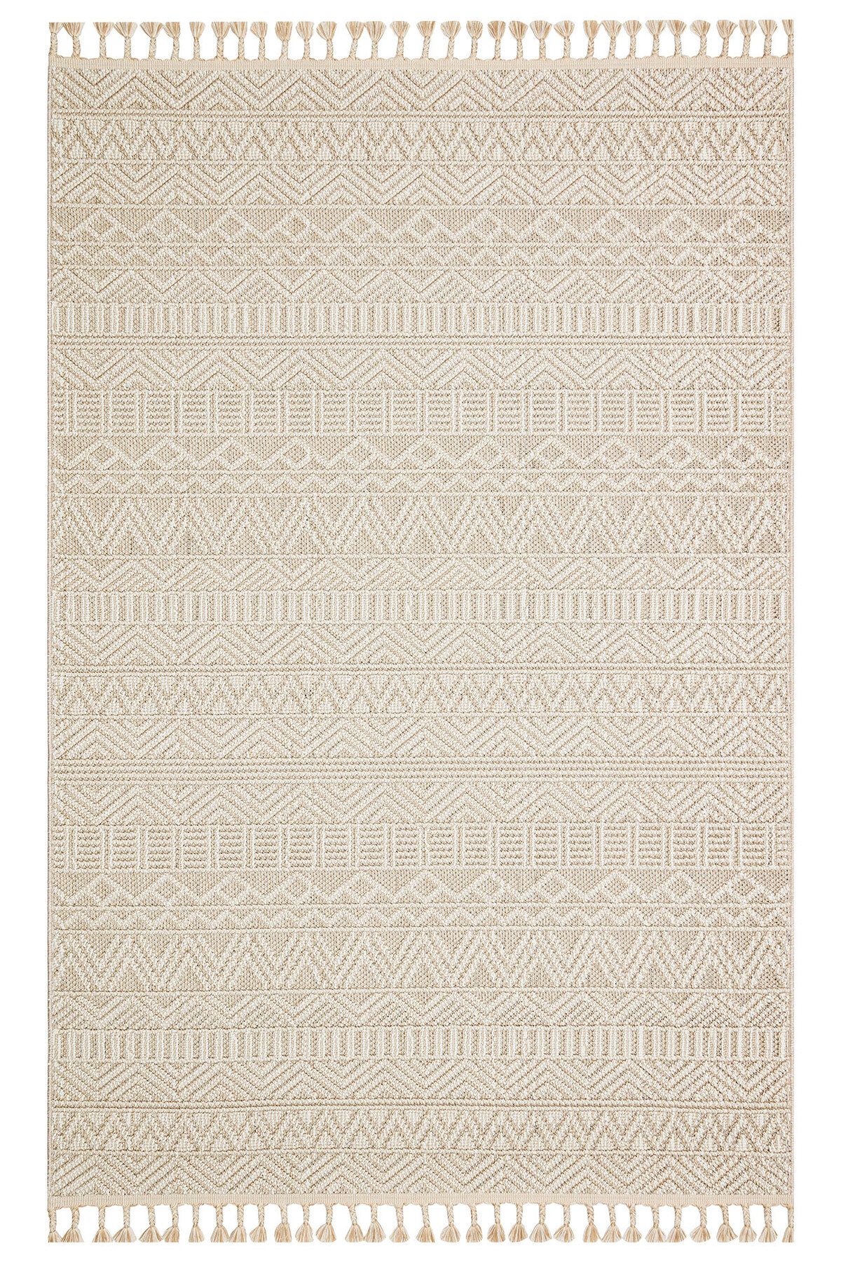 Eko Halı MAYER HALI SOHO 14 BEIGE Hav Toz Vermez Hasır Dokuma Modern Makine Halısı