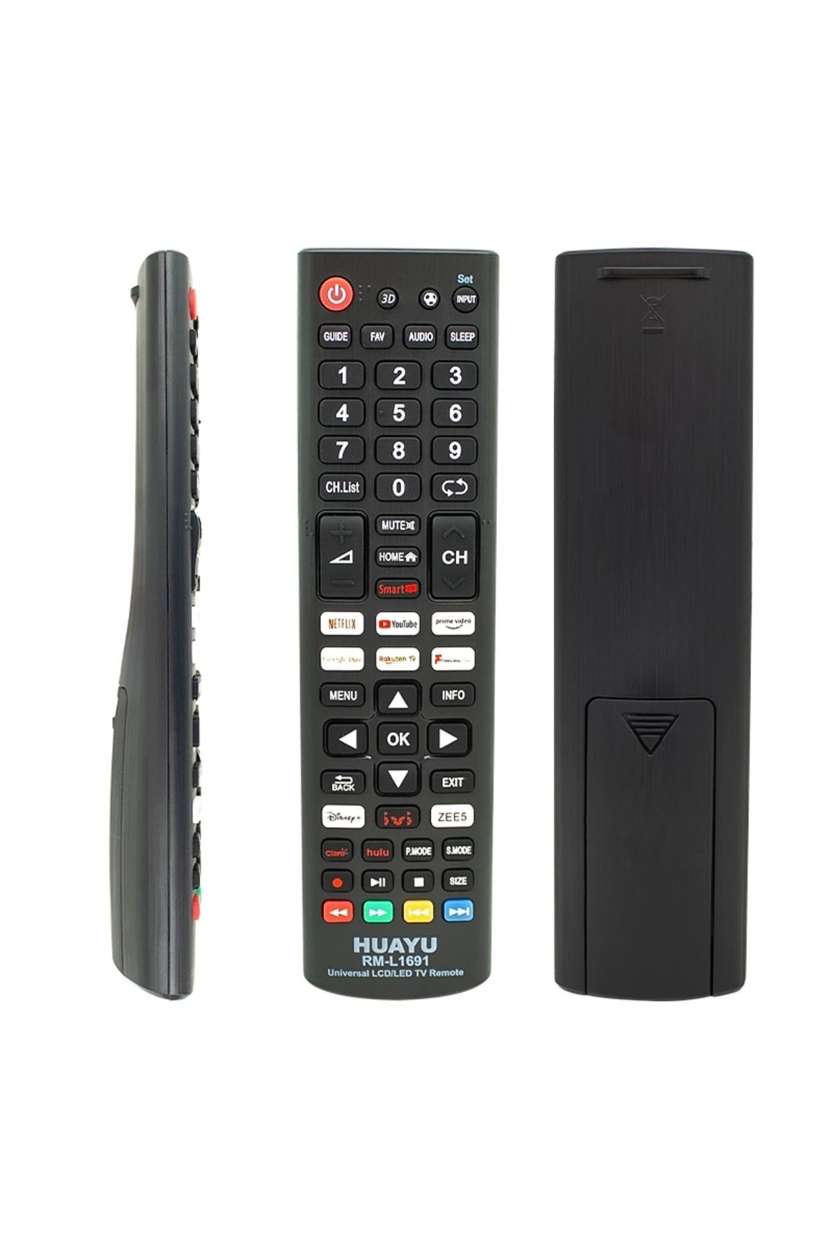 ALFA AKSESUAR 03 Huayu Kl Rm-l1691 Netflıx-youtube-google Play Tuşlu Unıversal Lcd Led Tv Kumanda