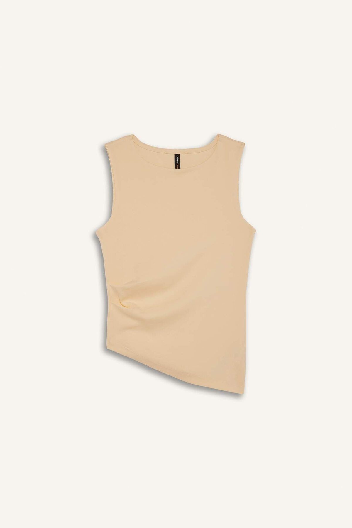 DeFacto Slim Fit Dar Kesim Bisiklet Yaka Ribana Atlet F6275AX25SM