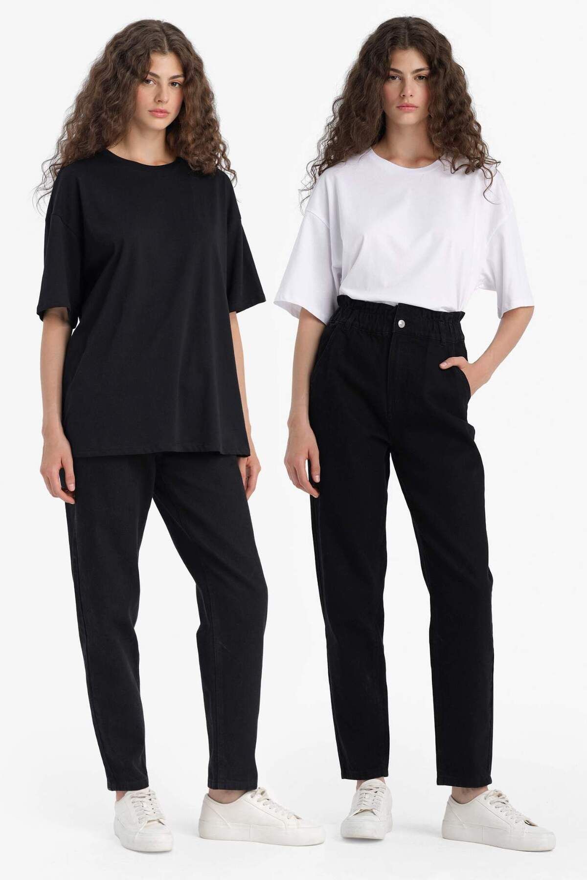 DeFacto Regular Fit Bisiklet Yaka 2li Kısa Kollu Tişört F5591AX25SM