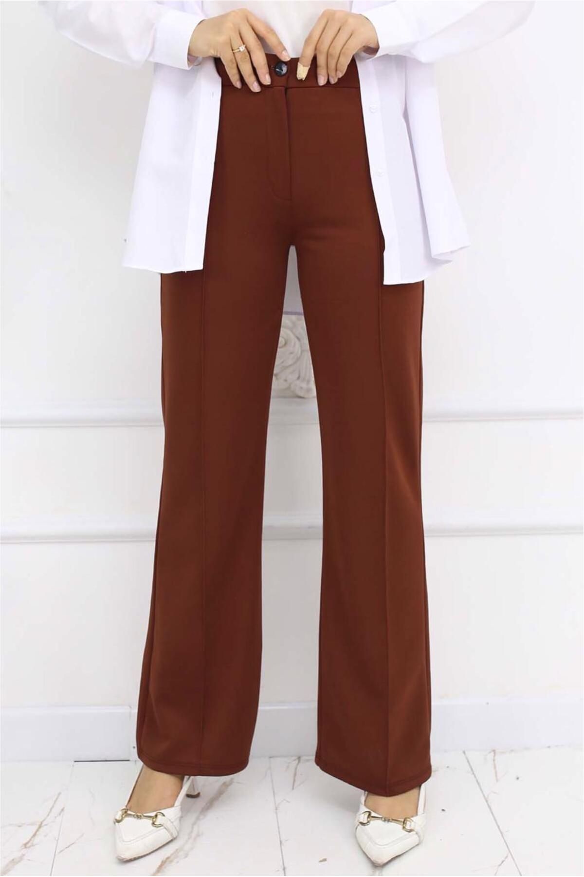 TRENDTESETTÜR KADIN TABA PALAZZO PANTOLON T 3403
