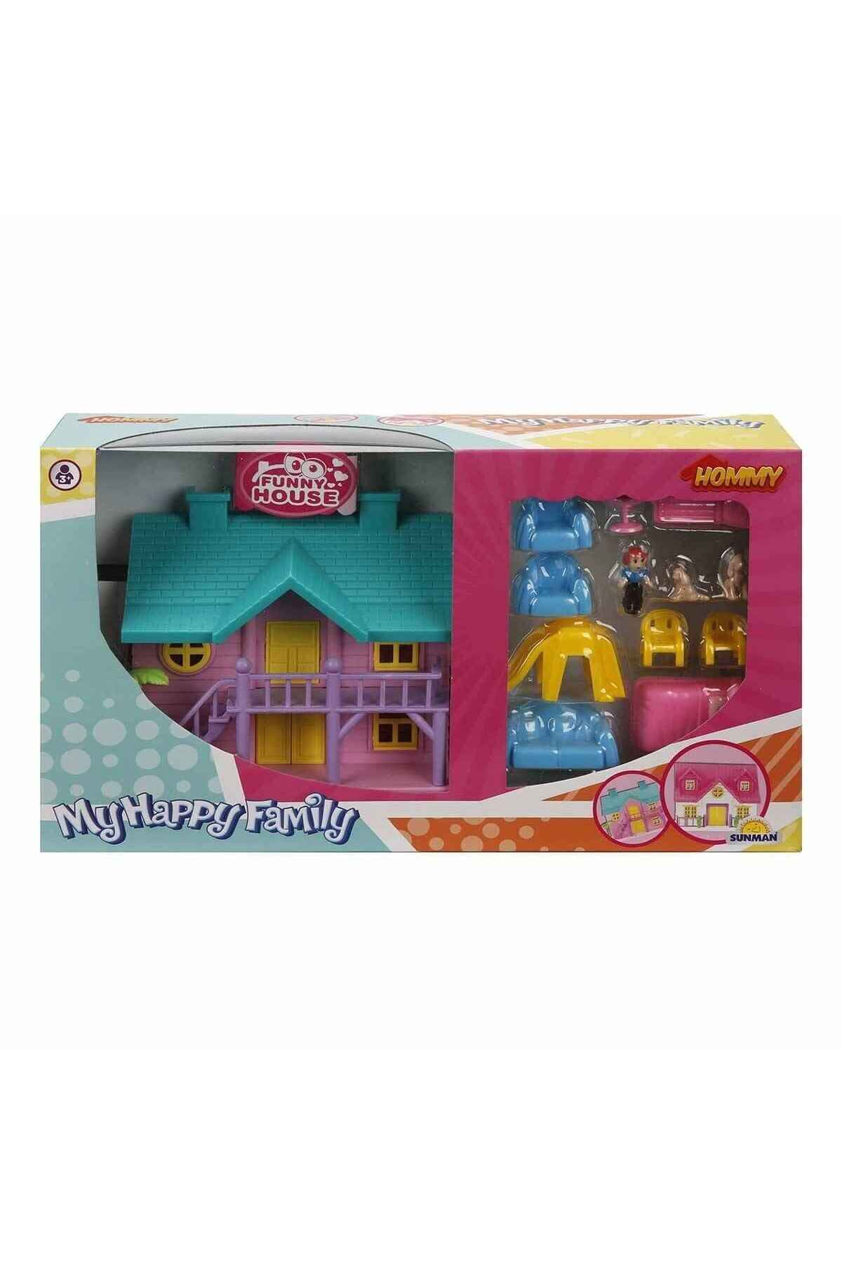 Easy Tedarik 02081 Sunman, 2 Katlı Ev Oyun Seti Villa