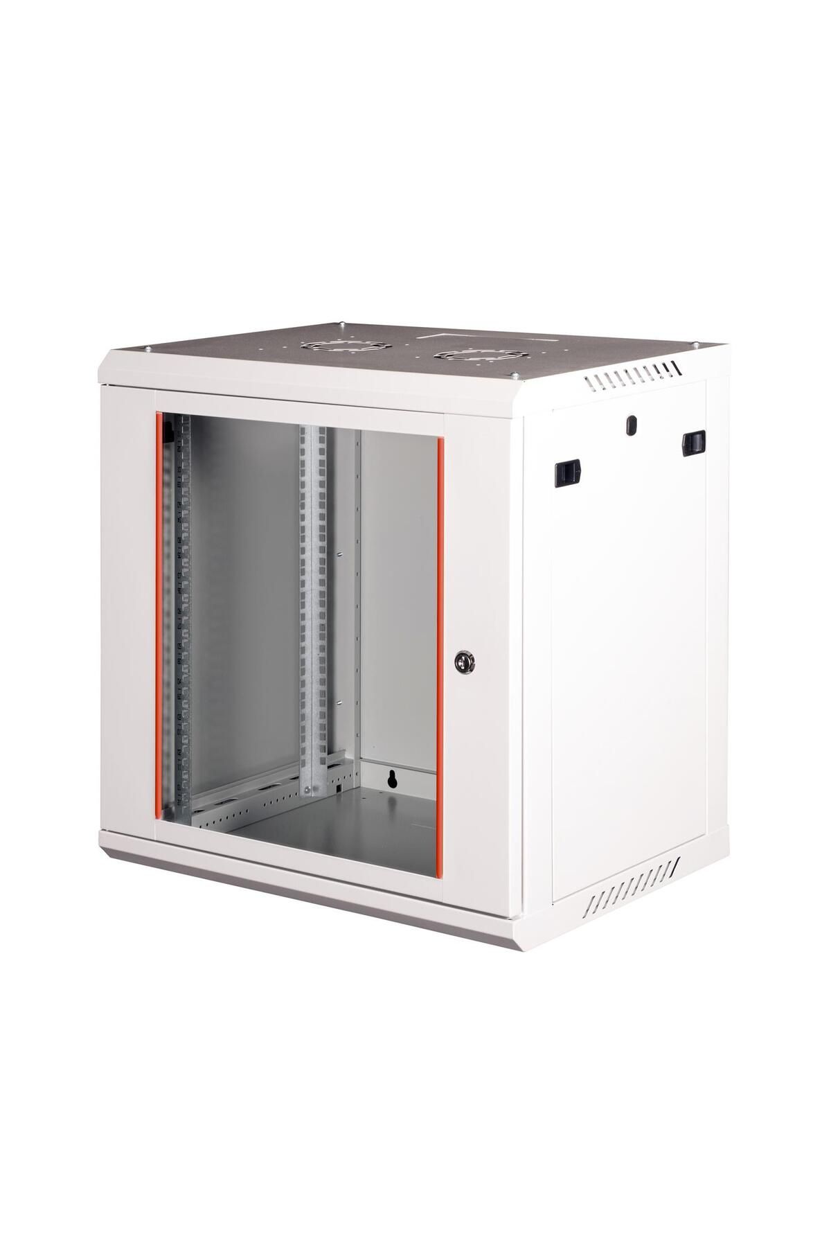 Lande - 12U 19" Duvar Tipi Rack Kabinet – Genişlik: 600 mm | Derinlik: 600 mm – Açık Gri (Demonte)