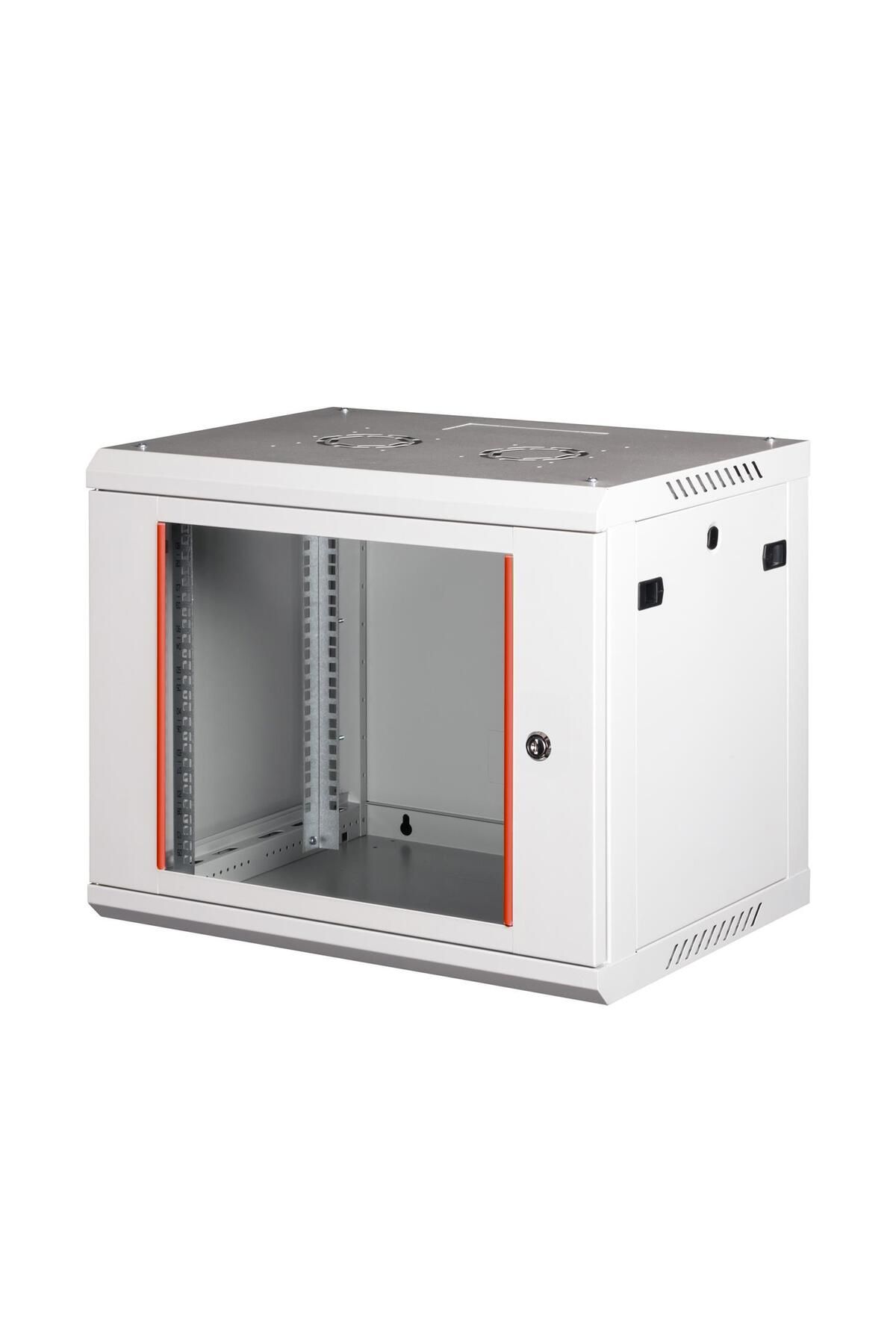 Lande - 9U 19" Duvar Tipi Rack Kabinet – Genişlik: 600 mm | Derinlik: 450 mm – Açık Gri
