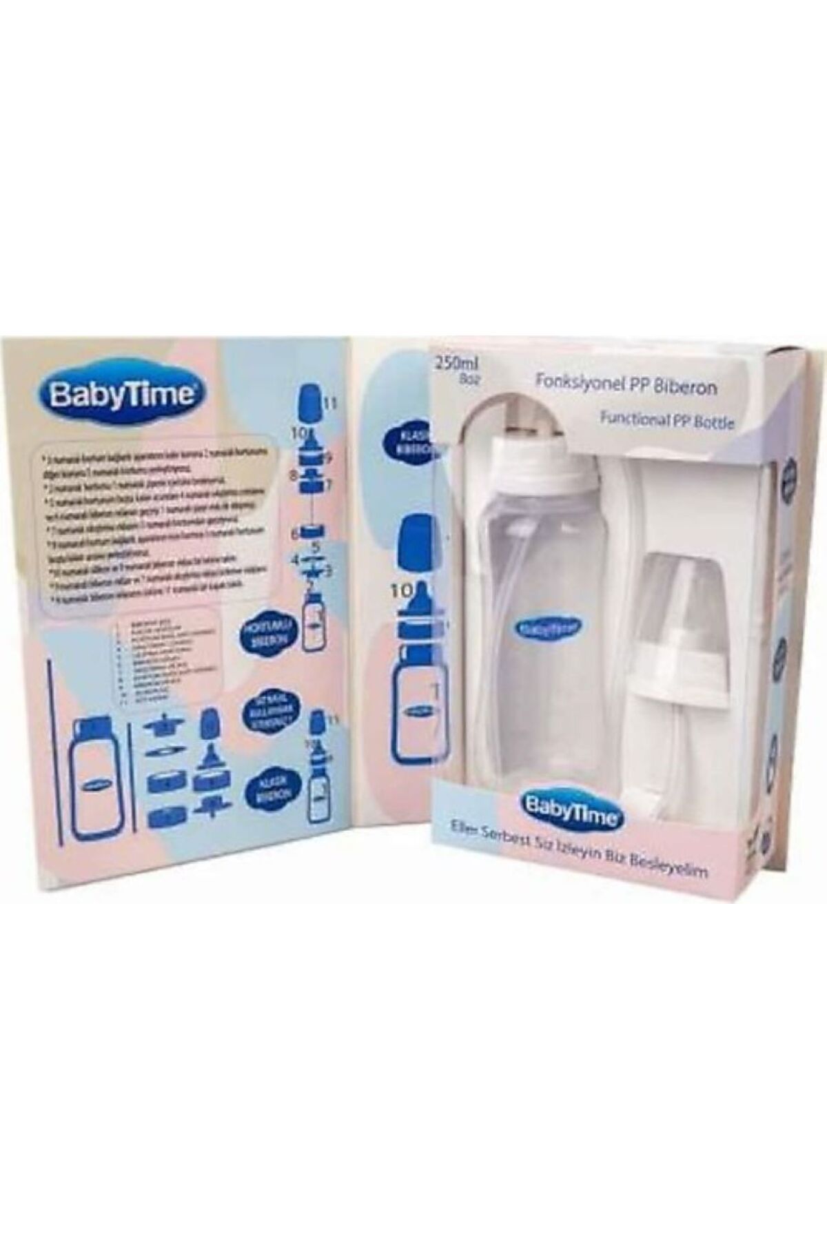 NEHAN BT085 Fonksiyonel PP Biberon 250 mL - Eller Serbest Biberon