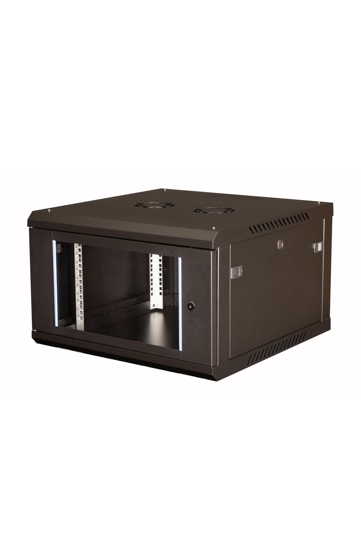 Lande - 6u 19" Duvar Tipi Rack Kabinet – Genişlik: 600 Mm | Derinlik: 600 Mm – Siyah
