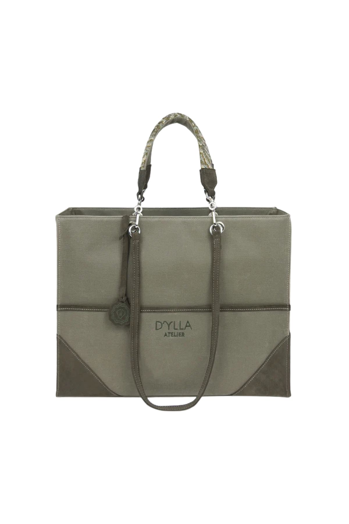 D'ylla Atelier VALERIA Serisinden Kadın Omuz Çantası - Tote Bag - Khaki