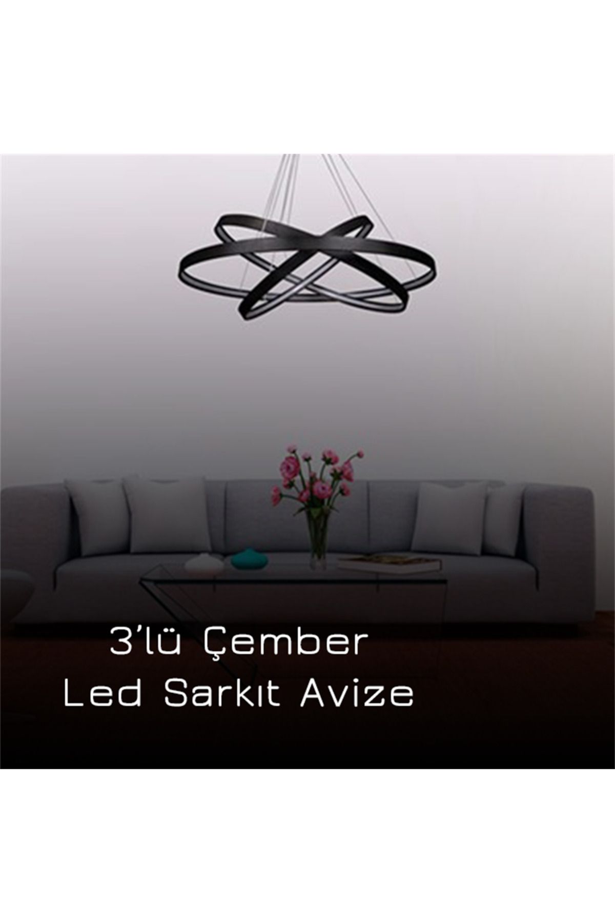 Monolux Ø75-60-45CM LED AVİZE SARKIT