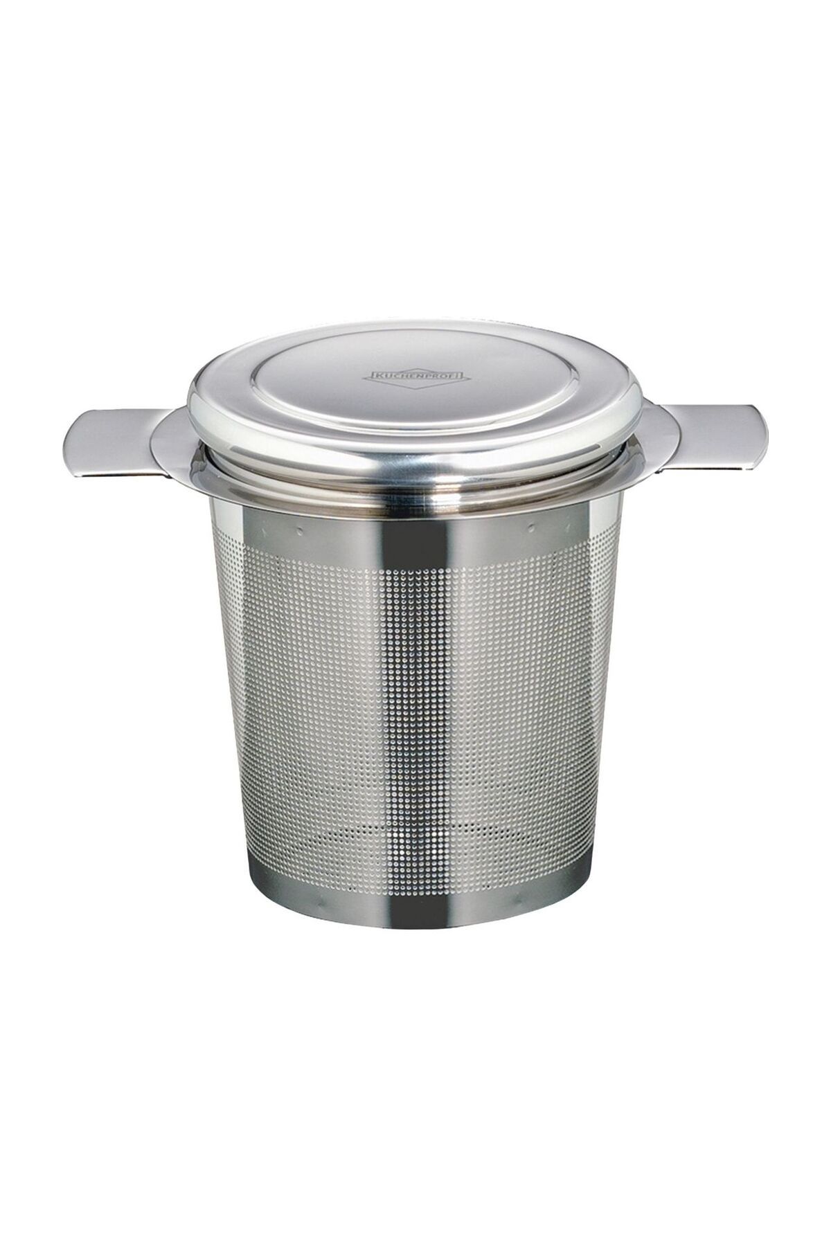 Kuchenprofi Profi Paslanmaz Çelik Teefilter 10,2x7,5x7,4 cm Kapaklı ve Geniş Saplı