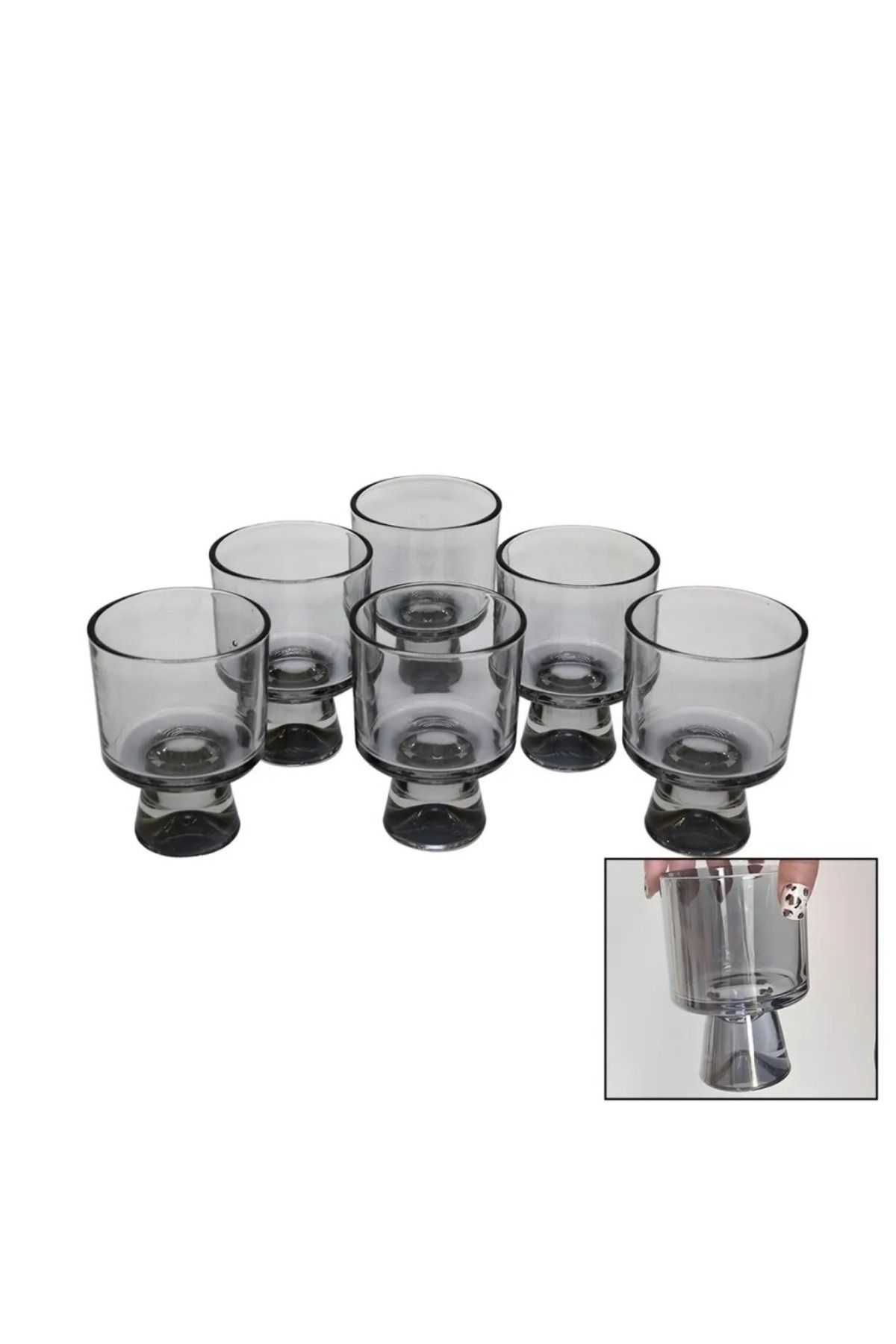 777Home 6 PARÇA CLOVER GREY CAM KASE BARDAK (606)