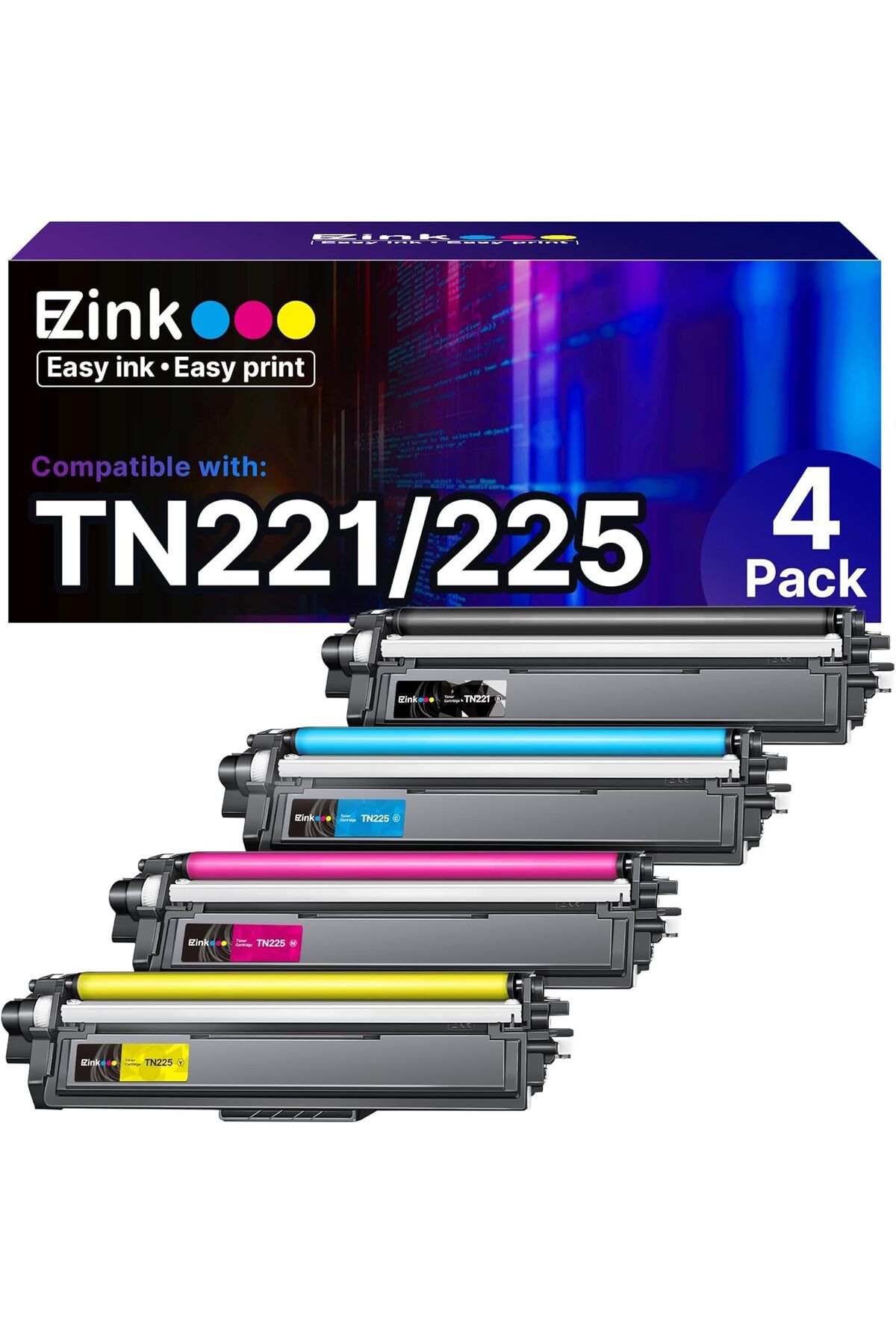 Brother MFC-9130CW HL-3170CDW HL-3180CDW MFC-9340CDW MFC-9330CDW (1 Black 1 Cyan 1 Magenta 1 Yellow,4 Pack)