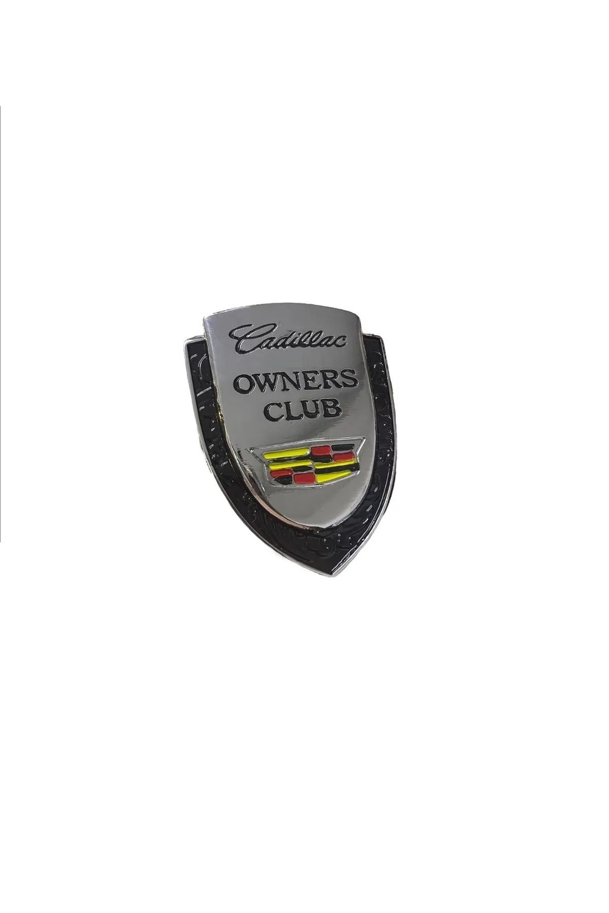 CEMECE TUNİNG Cadillac Owners Club Metal Arma - Cadillac Metal Arma - Etiketçilere Özel Cadillac Arma Döküm Metal