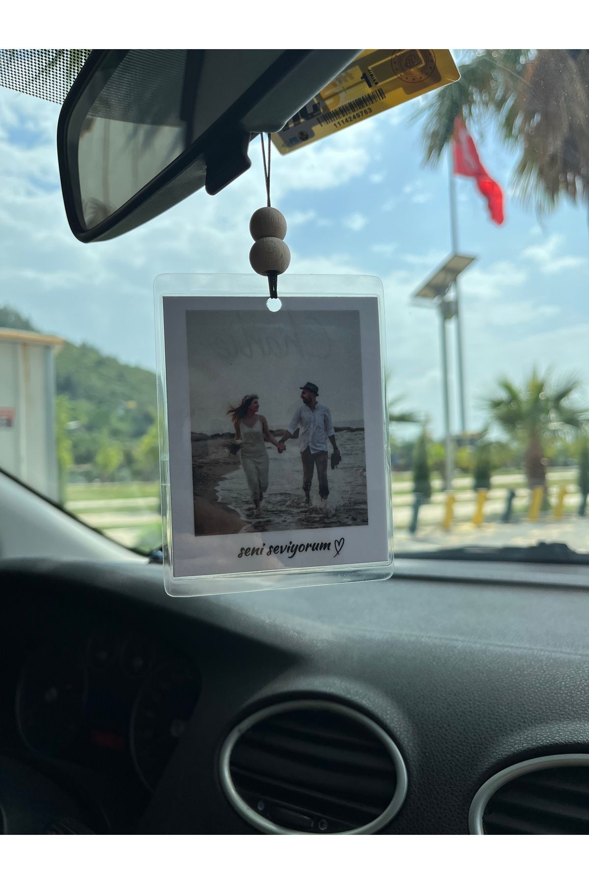 baucollection Fotoğraflı Araba Süsü, Kişiselleştirilmiş Oto süsü, Kokusuzdur, Sevgililer Günü için Hediye Fikri