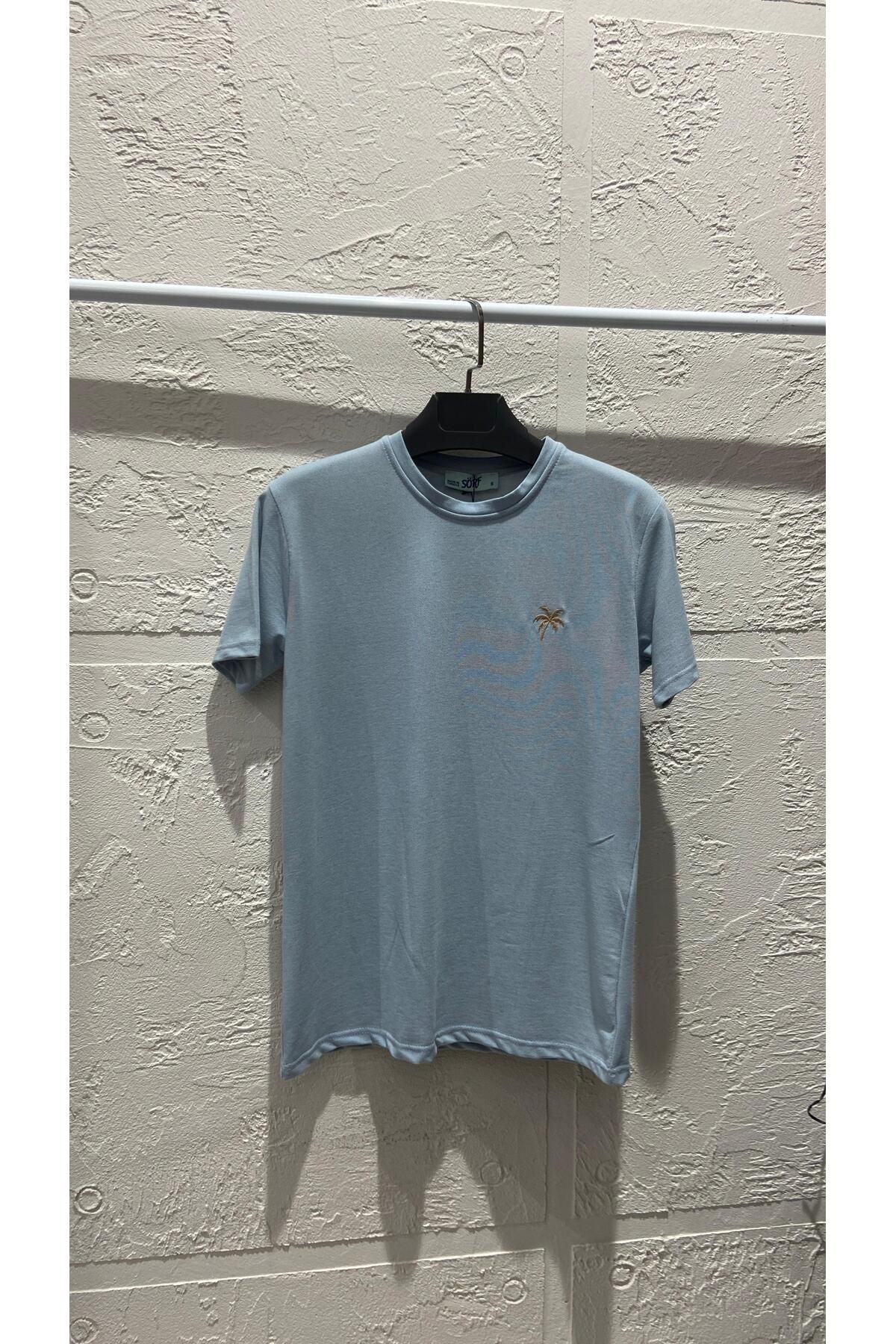 KAREA WEAR PALMİYE Nakışlı Oxford Tshirt