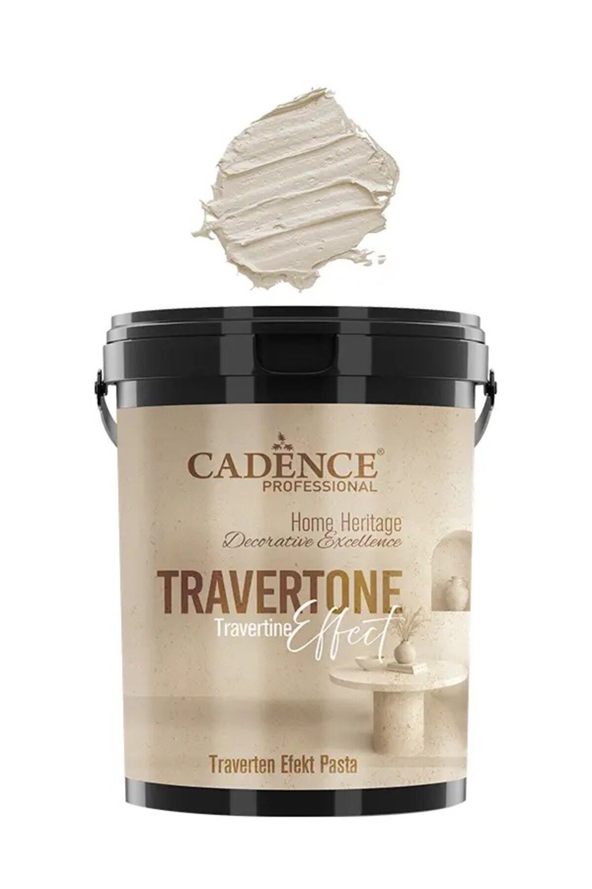 Cadence TRV07 Taş Beji Traverten Efekt Pasta 3KG - Cadence Traverten Rölyef Pasta
