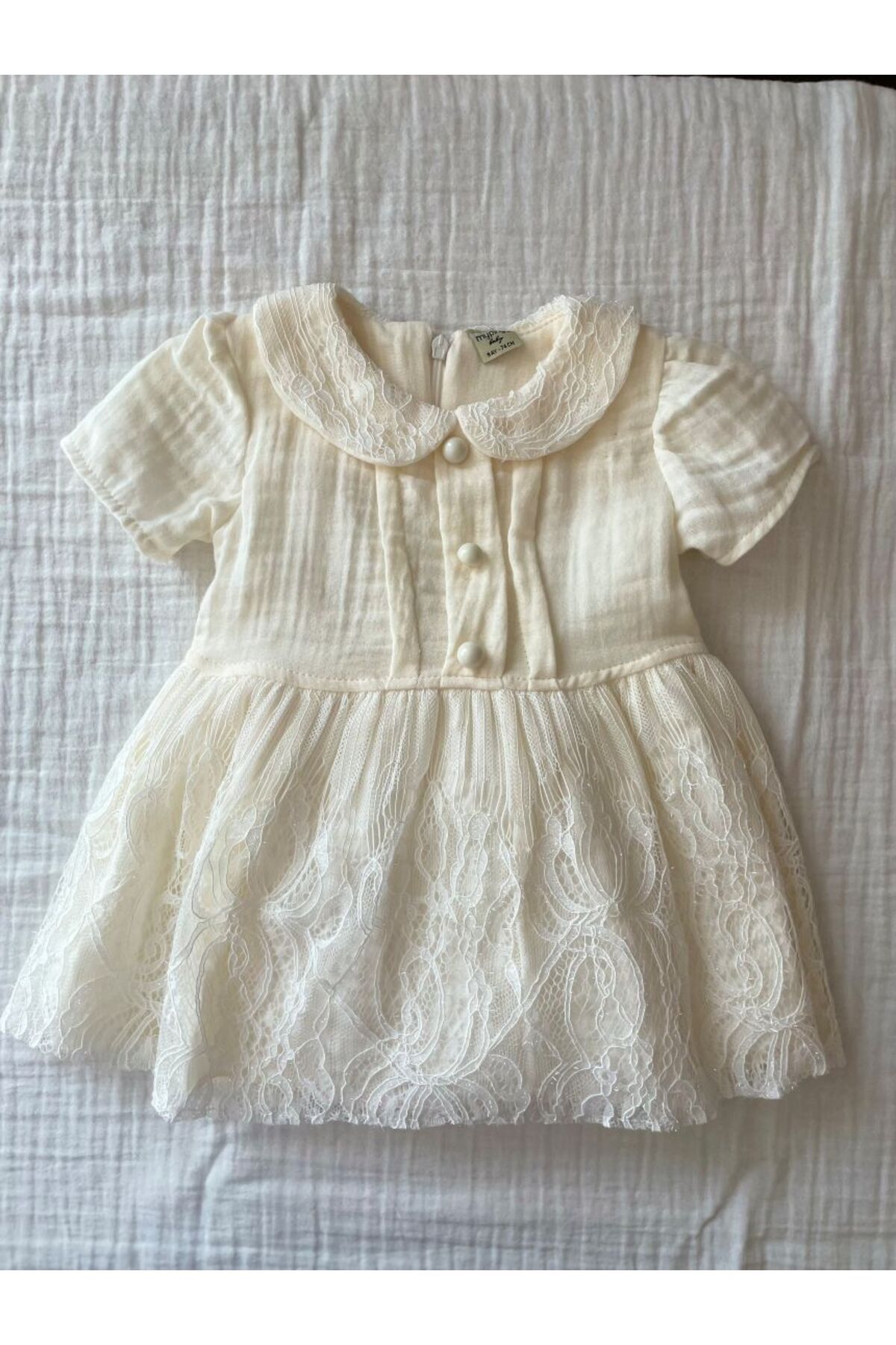 JOYKIDS %100 Pamuk Kız Bebek Müslin Elbise