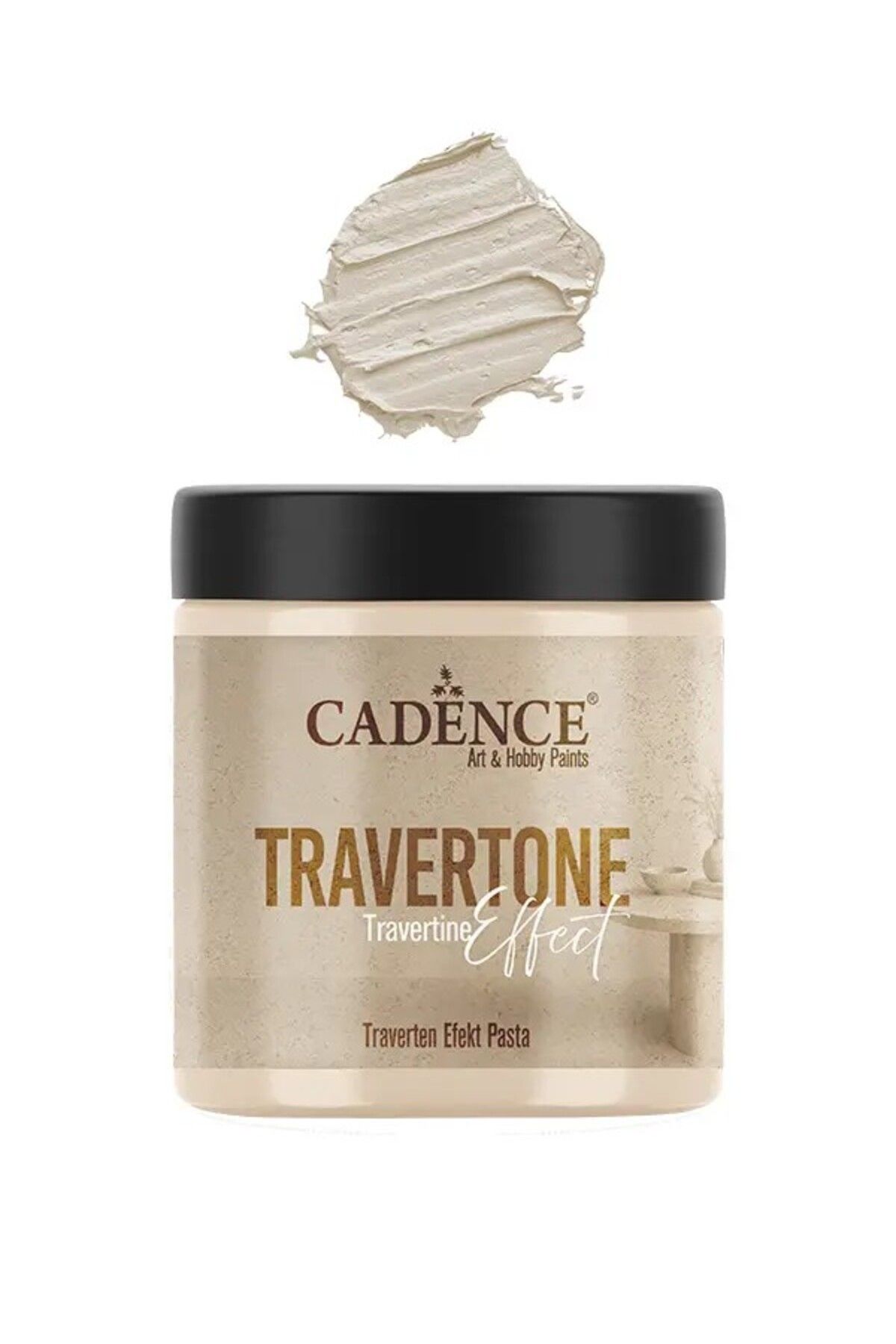 Cadence TRV07 Taş Beji Traverten Efekt Pasta 250ML - Cadence Traverten Rölyef Pasta
