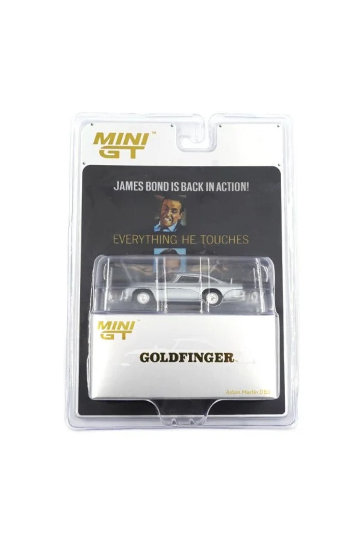 mini gt 1/64 Aston Martin DB5 Goldfinger 007 James Bond Serisi (English Blister Packaging)