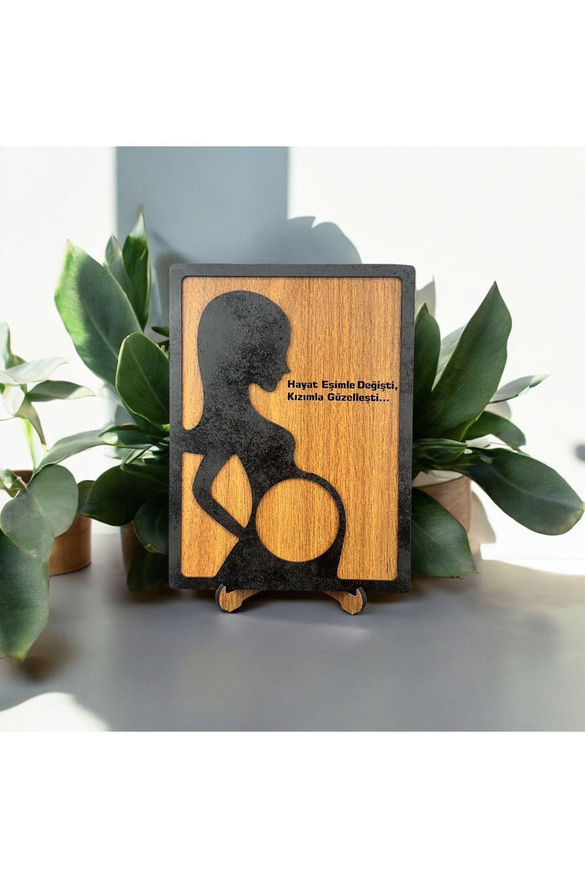 Home Lazer Kesim MDF Ultrason Fotoğrafı Koyulabilir Tablo