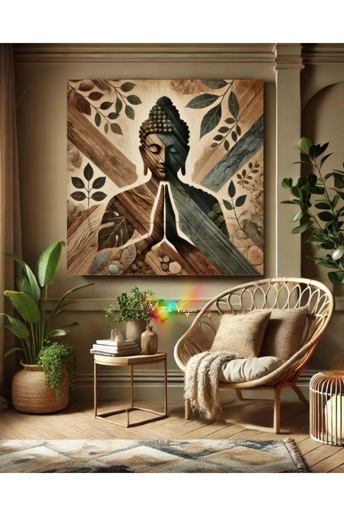 Mystic Art Buddha Kanvas Tablo