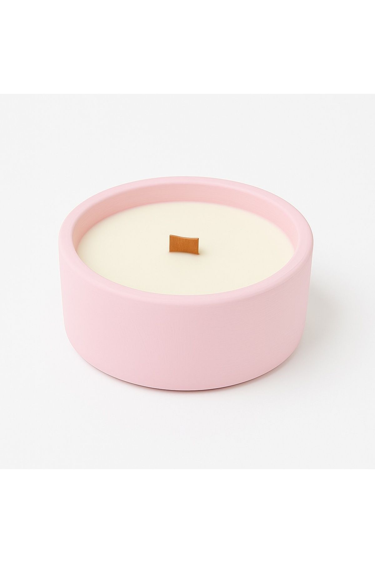 Nish Candles Pastel Renkli Beton Saksıda Kokulu Soya Mum – Limon, Guayaba & Egzotik Çiçek Aromalı