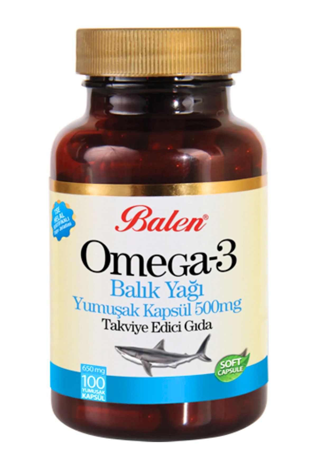 GÜLCE LOKMAN HEKİM AKTAR BALEN OMEGA 3 YUMUŞAK KAPSÜL 650MG*100