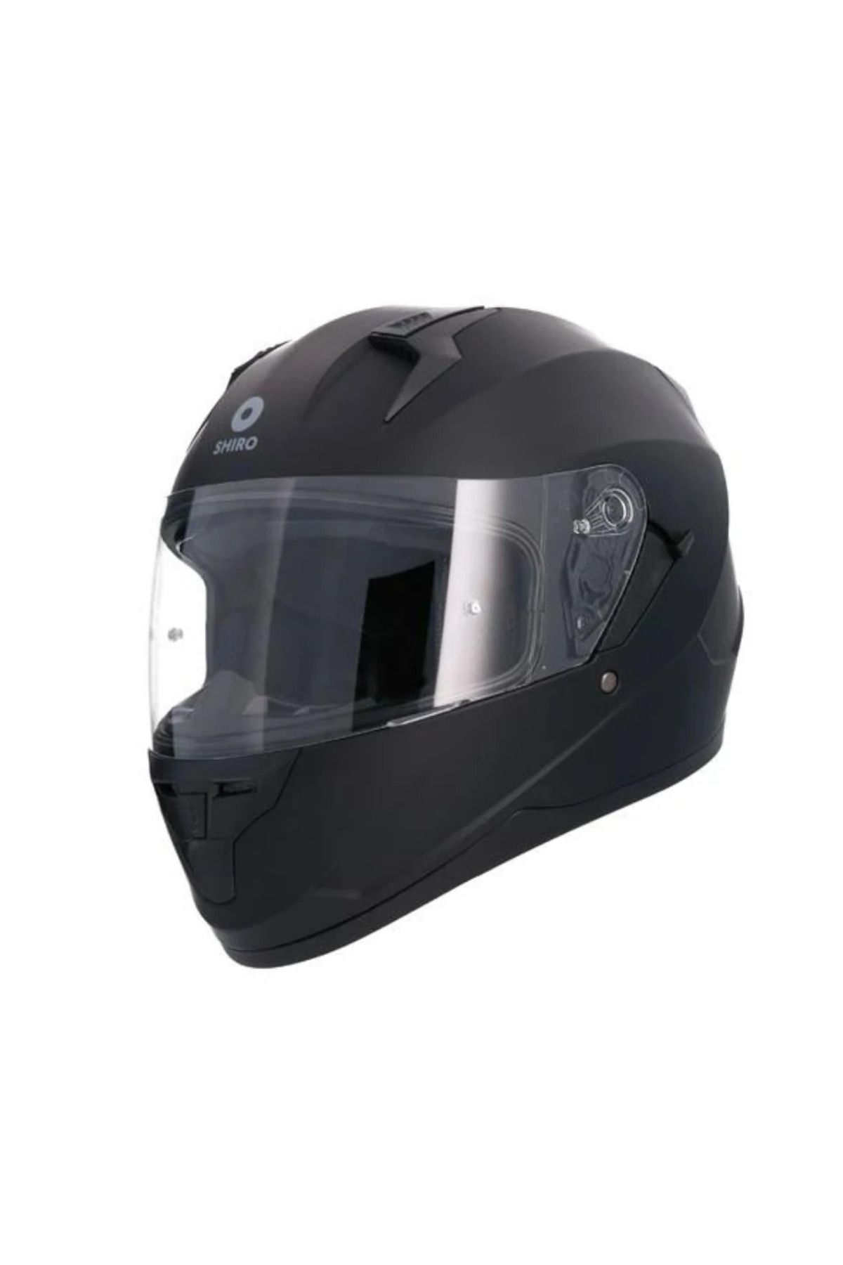 Shiro SH-667SV BLASTER SOLID MAT BLACK FULLFACE MOTOSİKLET KASKI