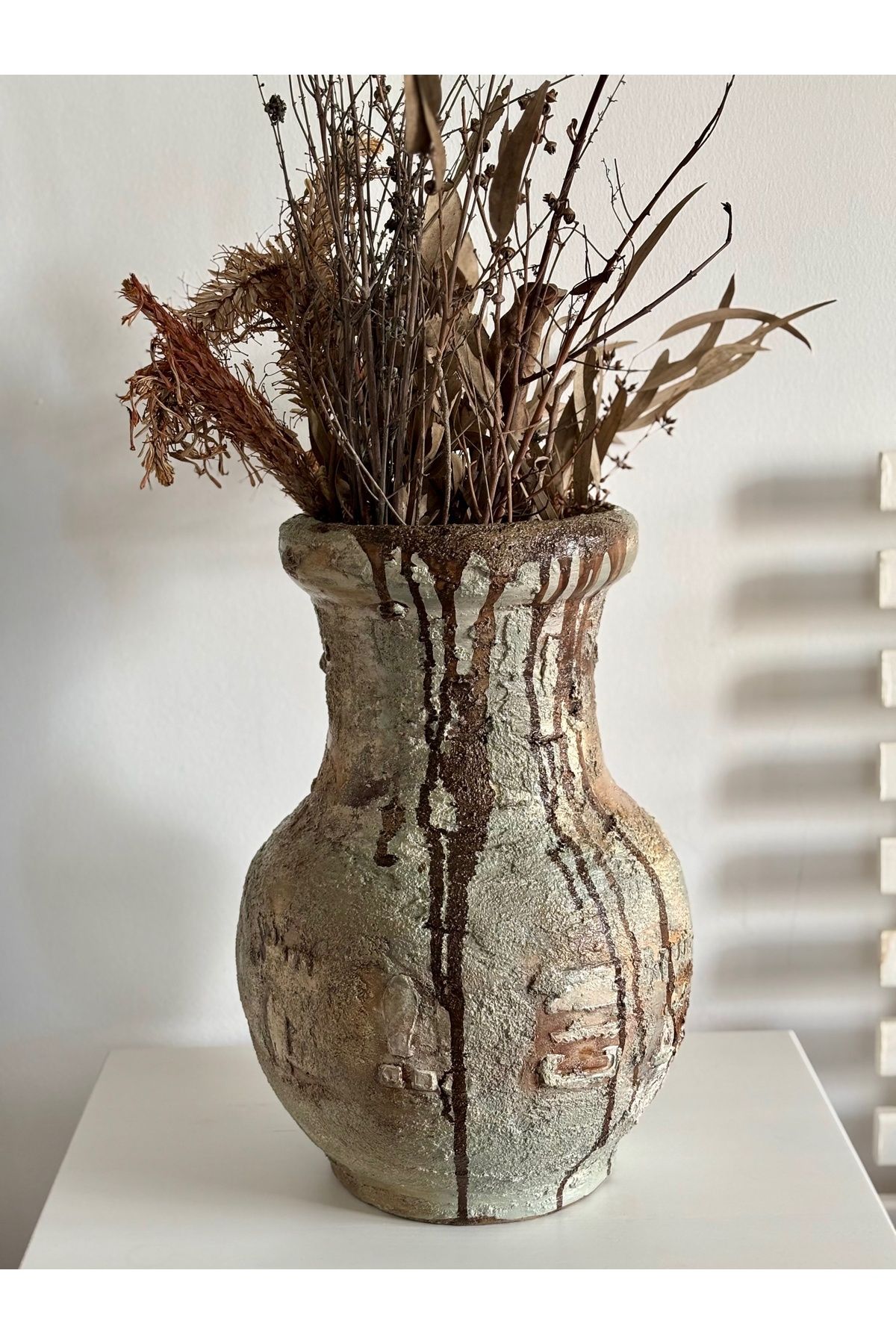 Handmade Mısır Küp Vazo 44x28 Cm