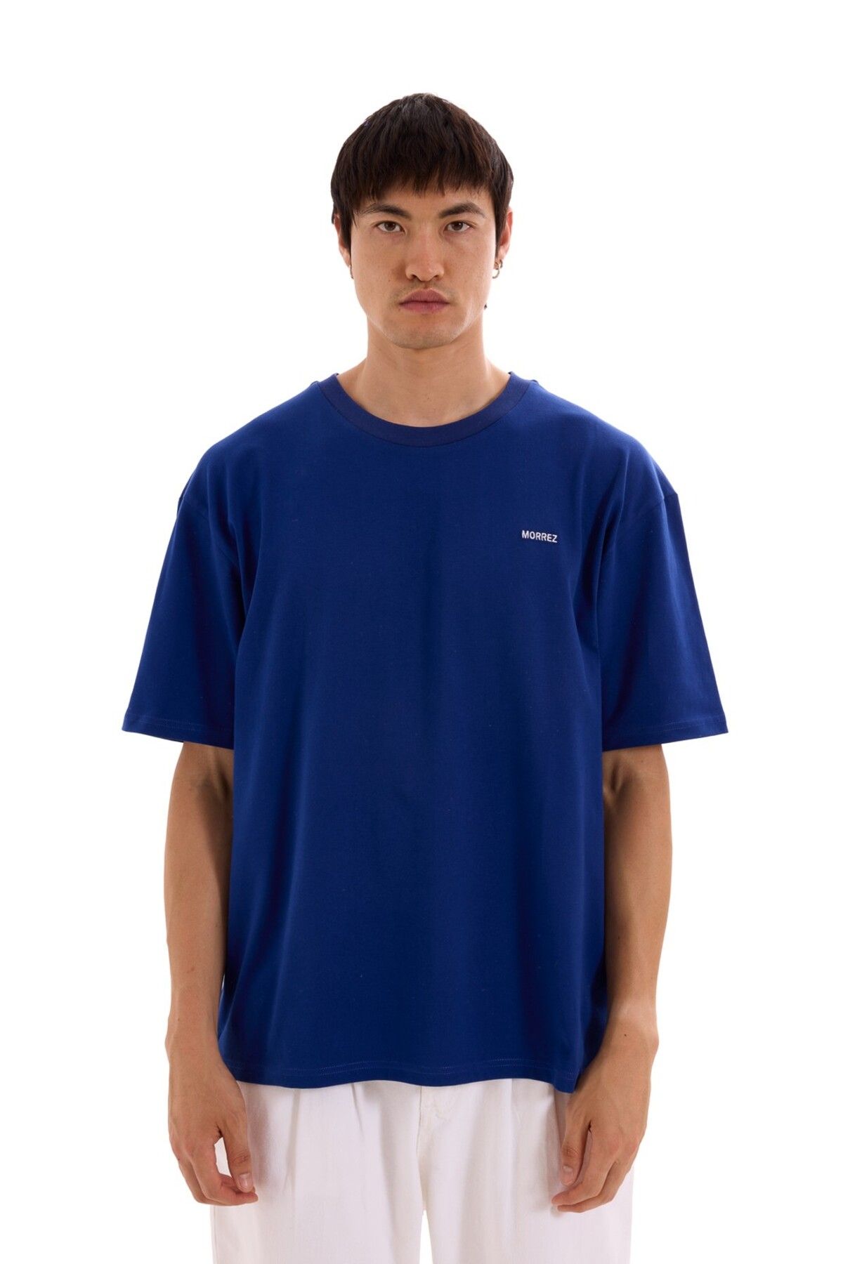 MORREZ Mavi Nakışlı T-Shirt