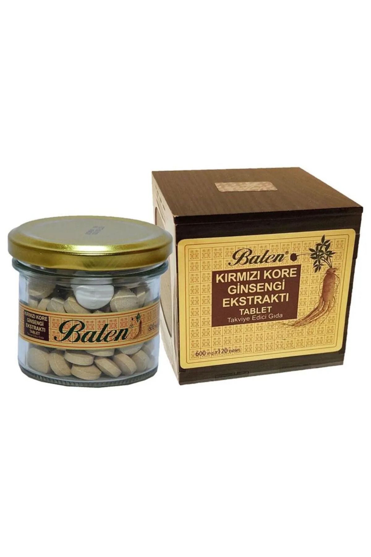 GÜLCE LOKMAN HEKİM AKTAR BALEN KIRMIZI KORE GİNSENGİ EKSTRAKTI TABLET 600MG*120