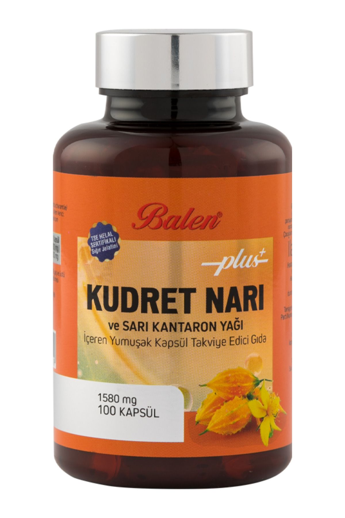 GÜLCE LOKMAN HEKİM AKTAR BALEN KUDRET NARI&SARI KANTARON YAĞI YUMUŞAK KAPSÜL 1580MG*100
