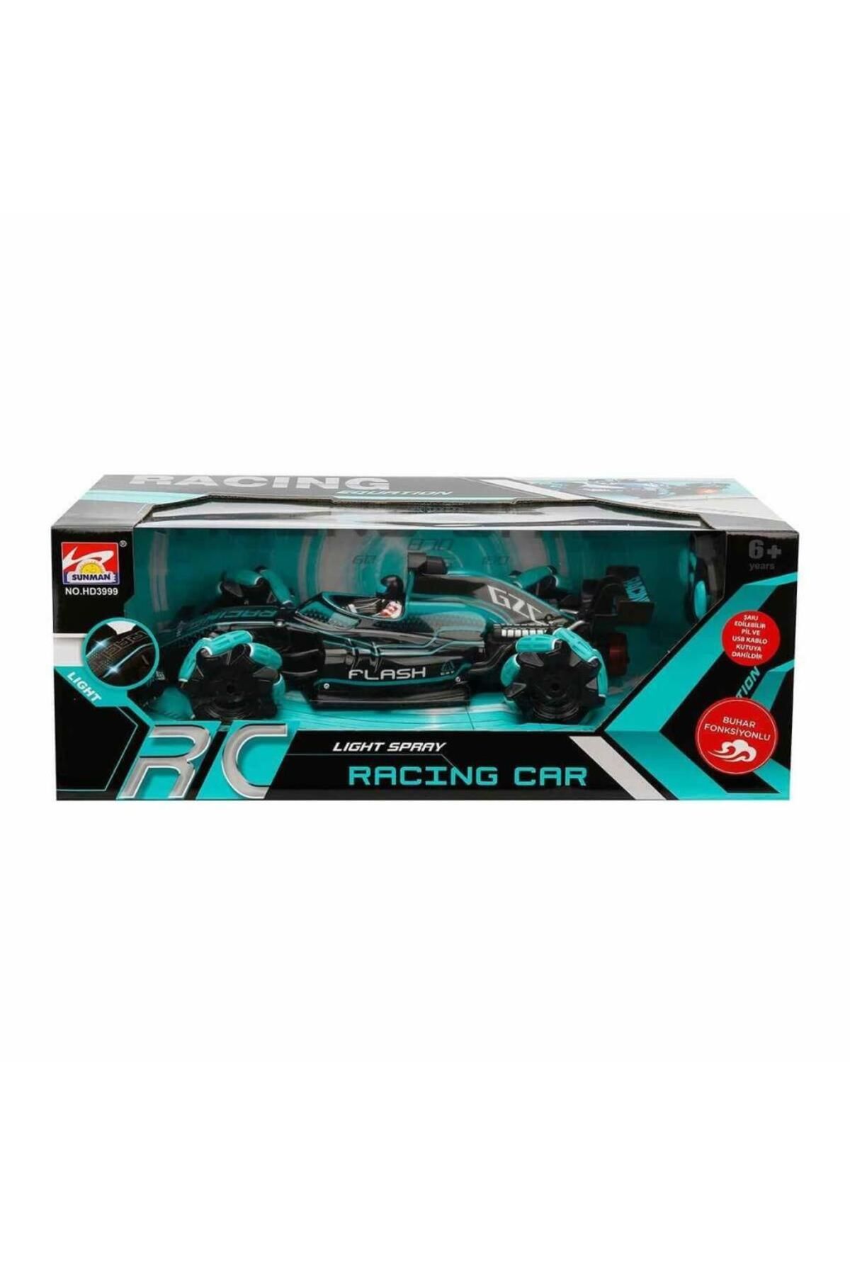 BLACK SPACE Nessiworld 3292 Uzaktan Kumandalı Equation USB Şarjlı Buhar Çıkaran Yarış Arabası 35 cm 1:14 -Sunman