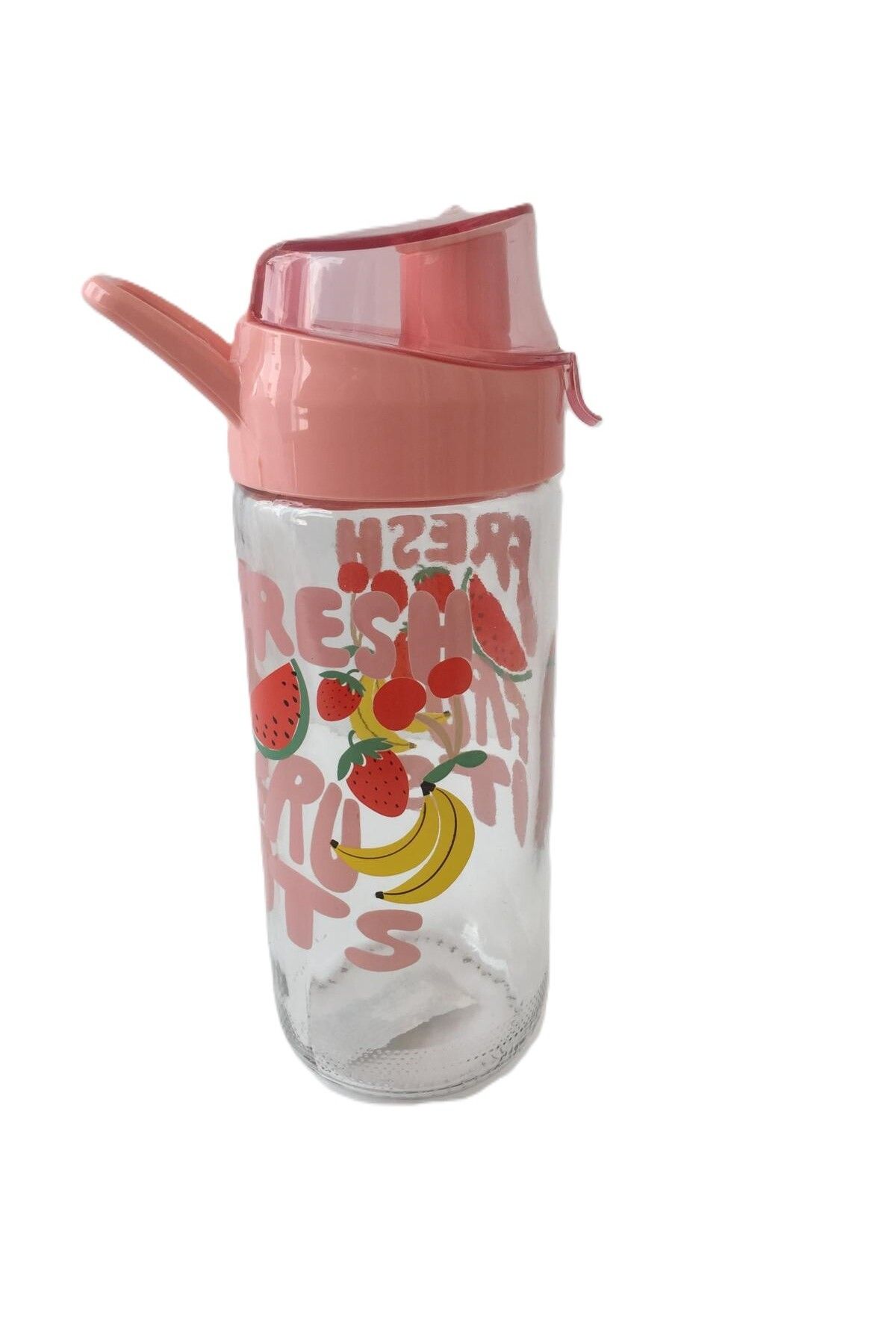 Herevin 500 cc Desenli Cam Matara / Fresh Fruıts-7 x 19,5 (h) cm