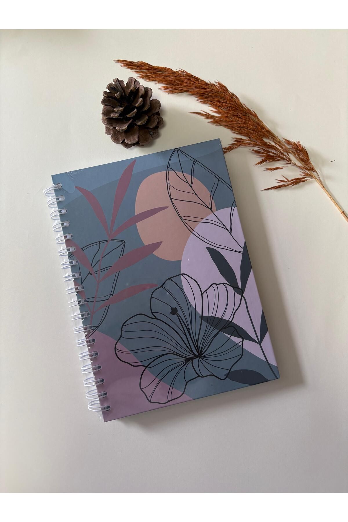 Adalinhome Atakids Lizy Spralli Sert Kapak Kareli Okul Not Defteri (17×24 cm, 120 yaprak)