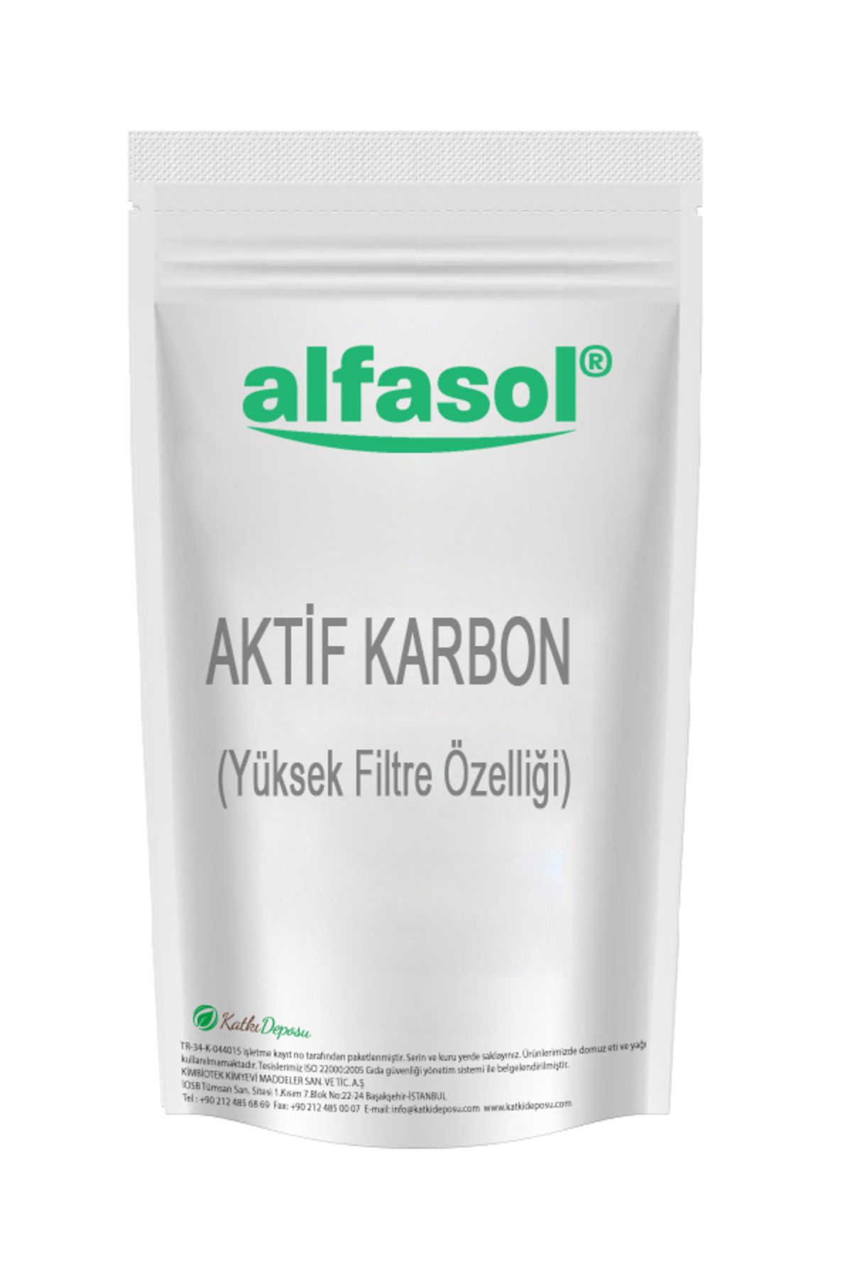 Alfasol Aktif Karbon (Yüksek Filtre Özelliği) (Coconut Bazlı) 1 KG