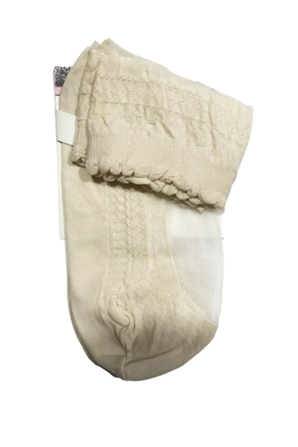 ALFA AKSESUAR 03 İtaliana Kadın Kilim Desen Soket Beyaz