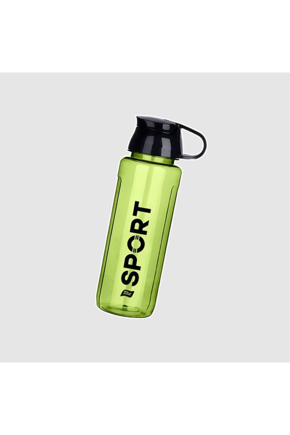 TEKNO İSTANBUL Sport Yazılı Su Matarası Tutma Kapaklı Koku Yapmaz Aqua Matara Yeşil 500ml