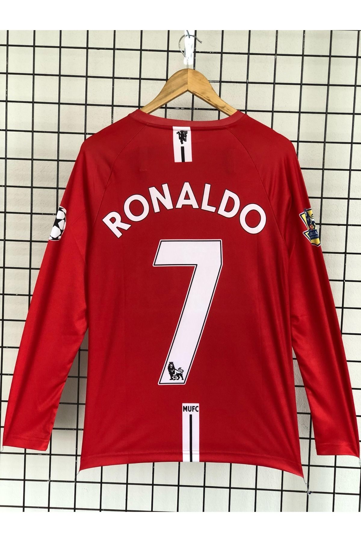 Candy Star Cristiona Ronaldo Manchester.Unıted.. Uzun Kol 2008 Moscow Ligi Kırmızı Yetişkin Forması