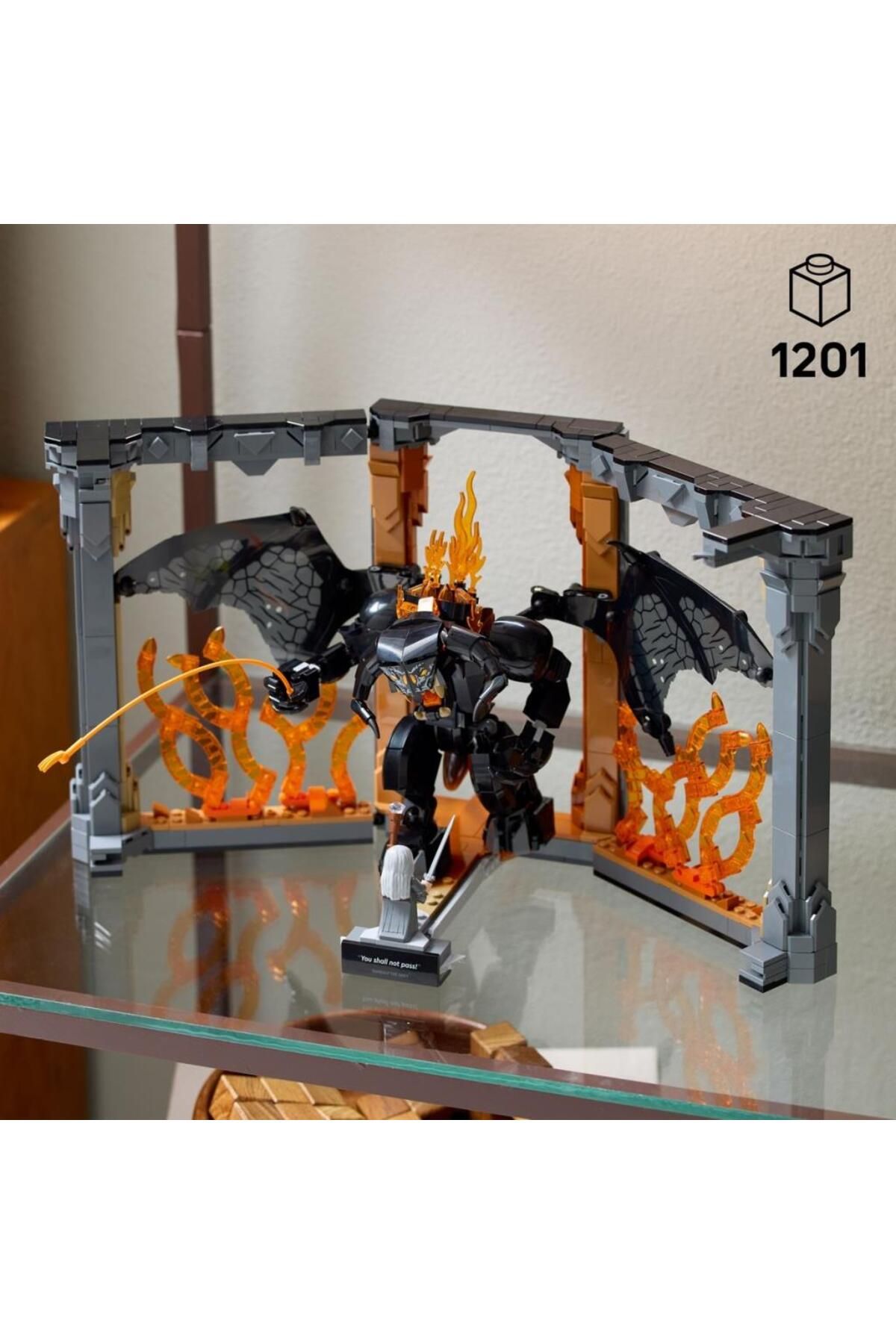 LEGO-®    Icons Lord of the Rings: Balrog Bookshelf Decor 10367 -18+ Decorative Building Set (1201P) 6