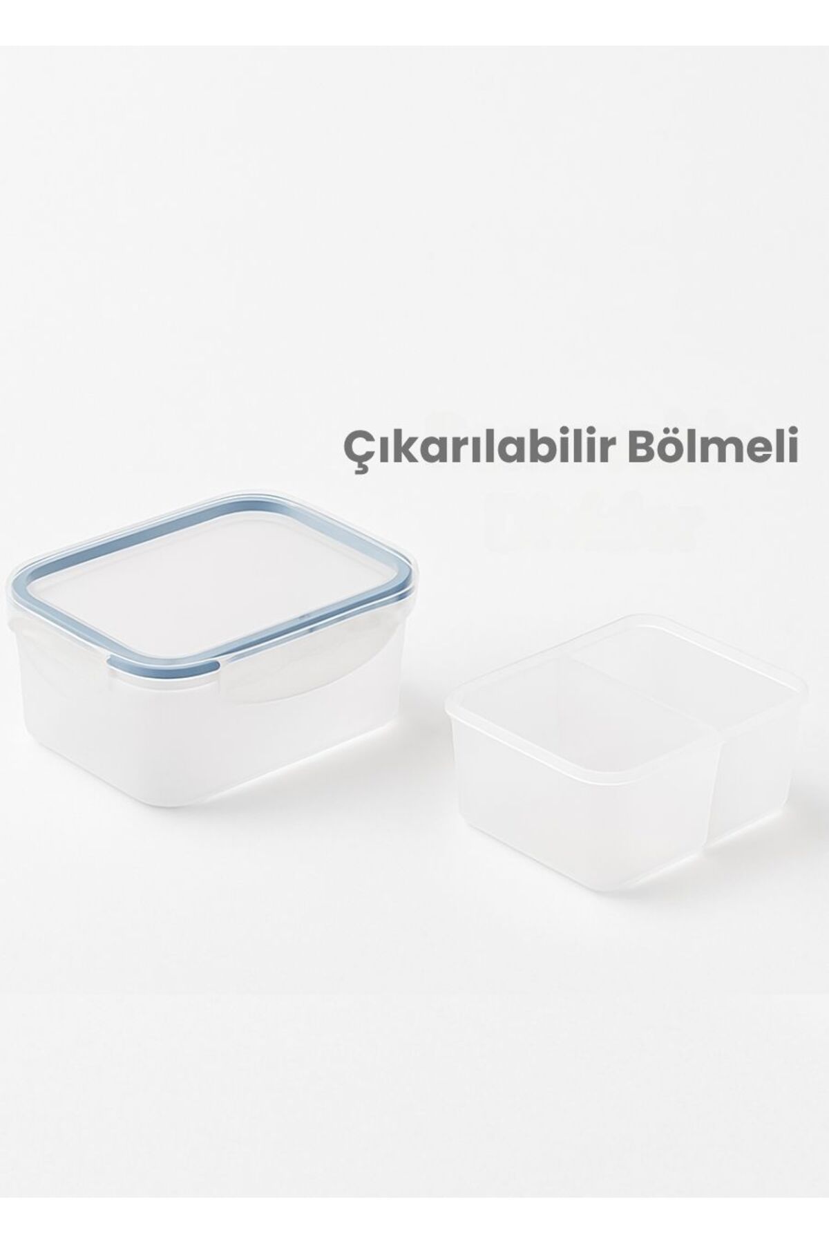 Jet's Home-Set of 4 Diet Containers Bpa Free Airtight Storage Container Food Box with Removable Compartments 500 ml 3
