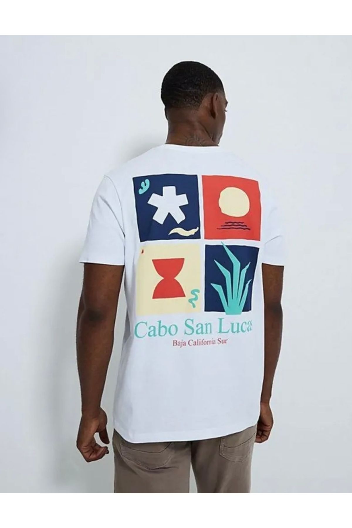 SADE Önü ve arkası baskılı % 100 pamuk t-shirt