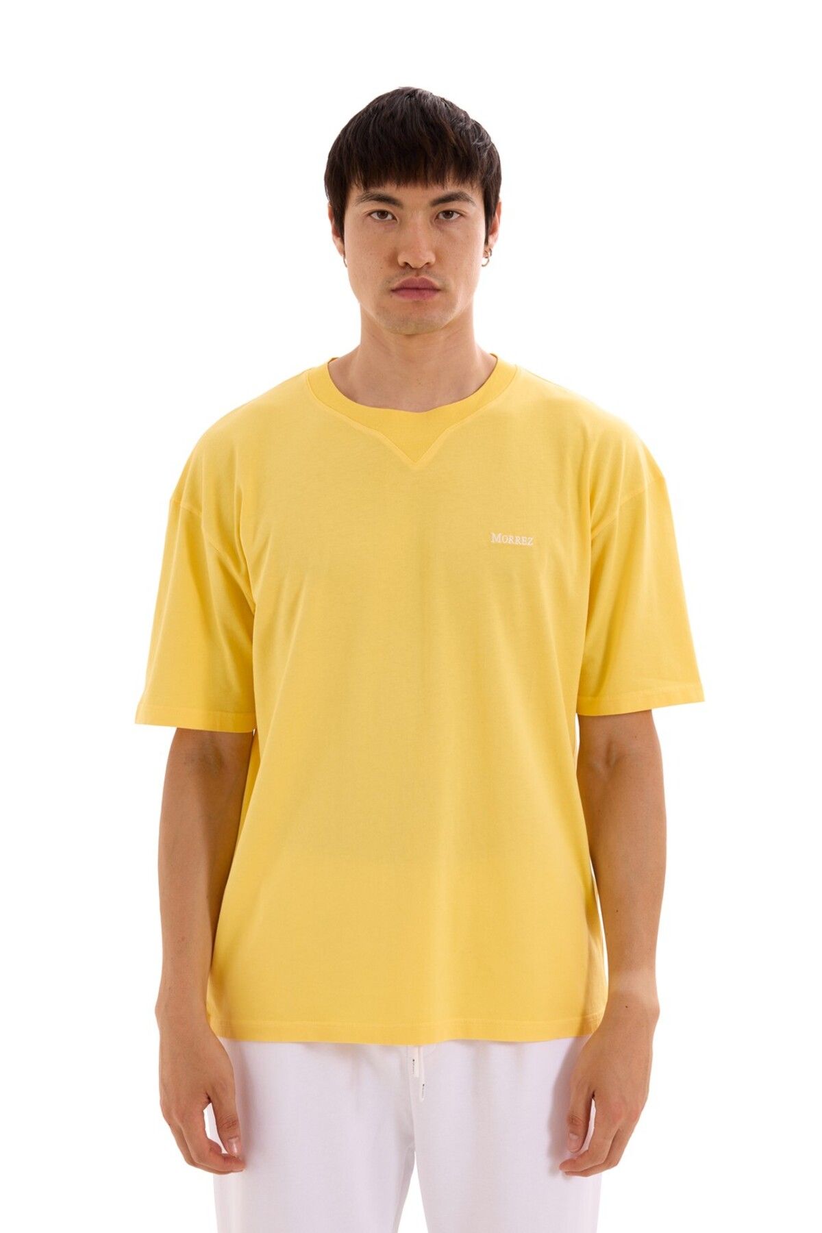 MORREZ Sarı Essentials Oversize T-Shırt