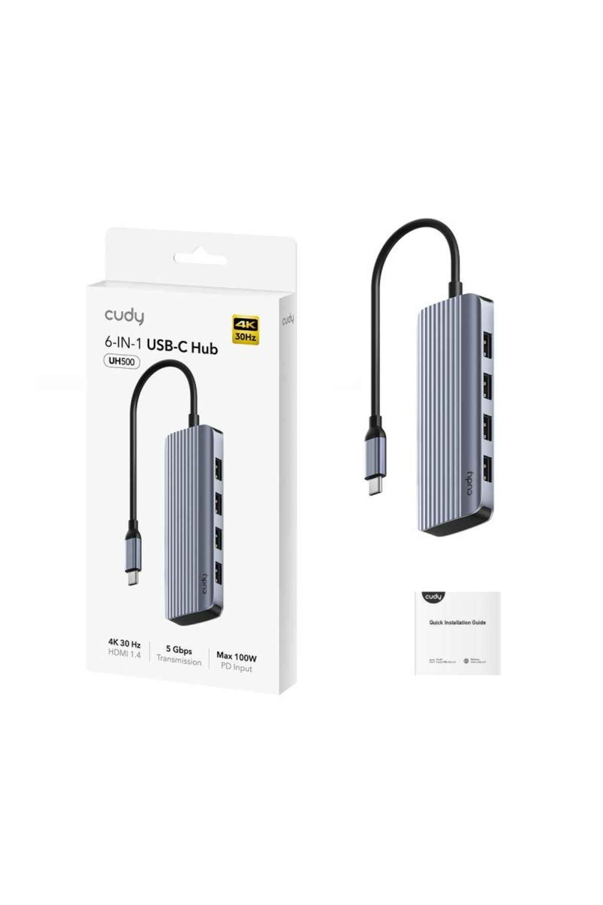 cudy-6-in-1 Usb-c Hub With 4k Hdmi 5