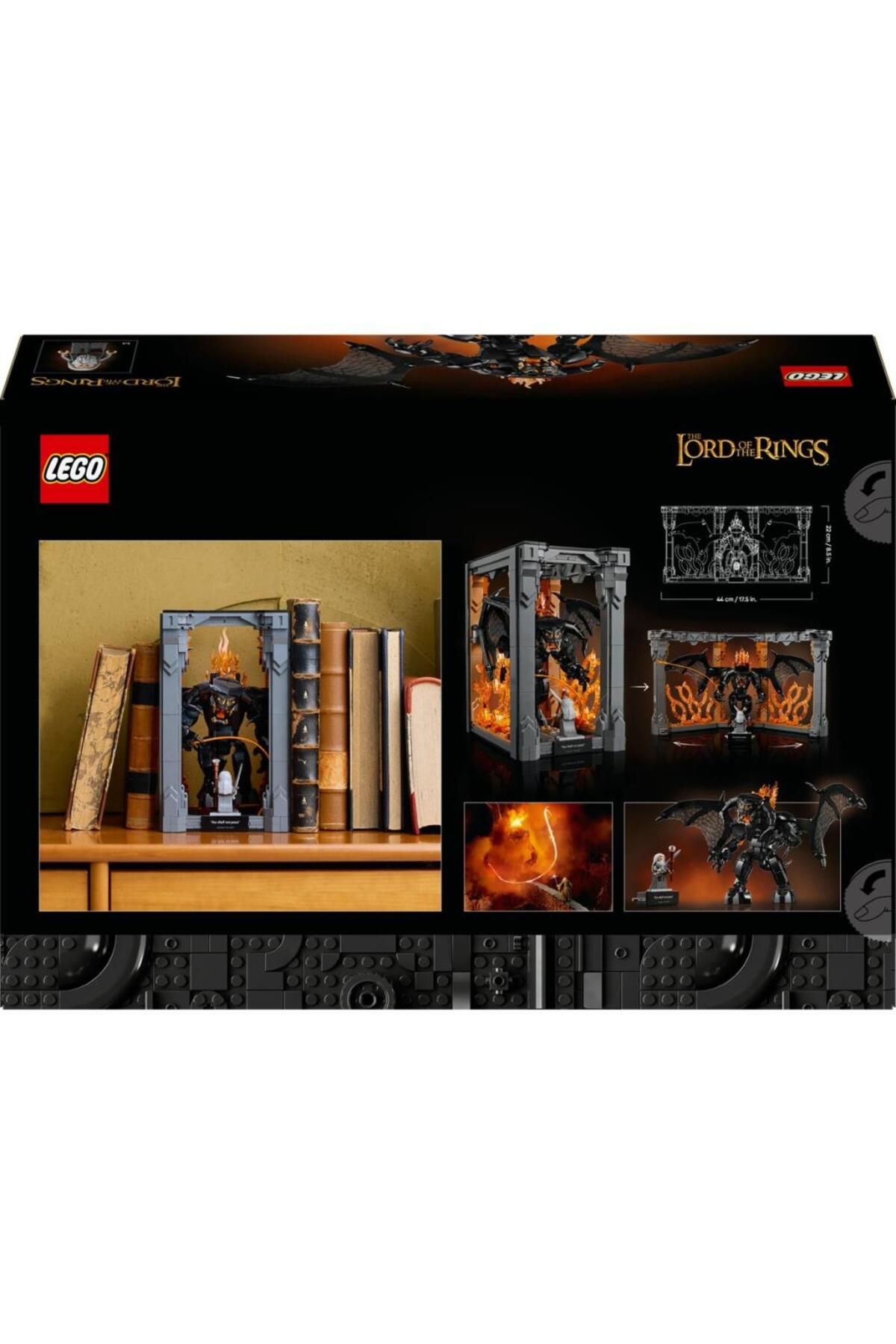LEGO-®    Icons Lord of the Rings: Balrog Bookshelf Decor 10367 -18+ Decorative Building Set (1201P) 3