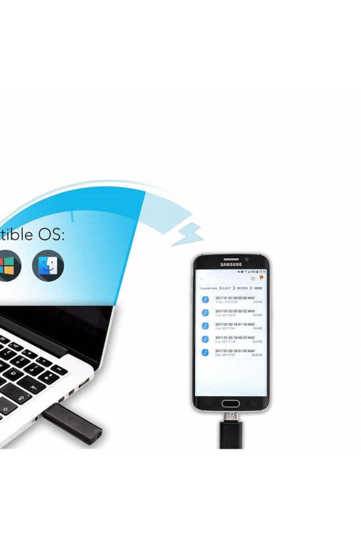 Minitechnics-Voice Activated Voice Recorder - 8GB Memory - 26 Hours Battery Life LightREC 4