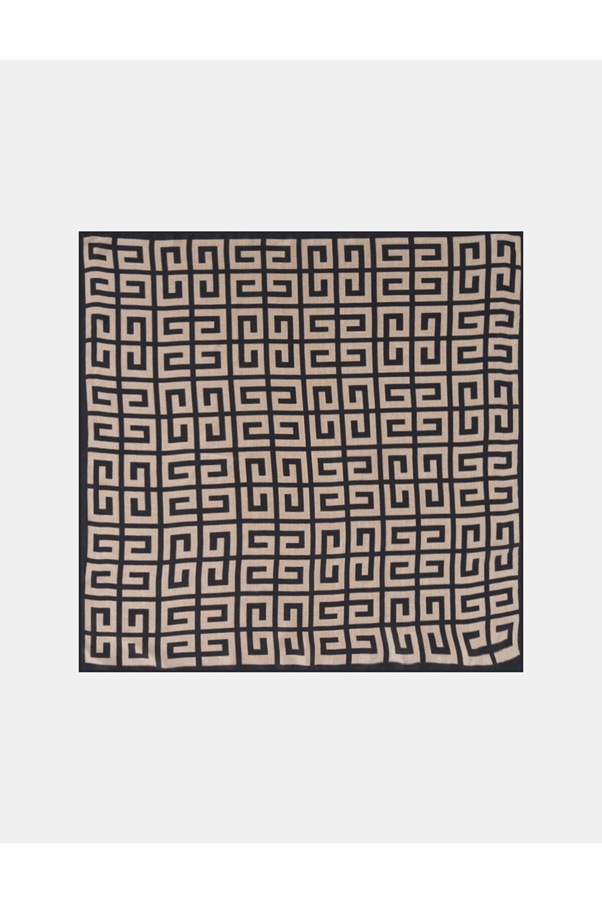 Kayra Monogram Desen Fular Siyah
