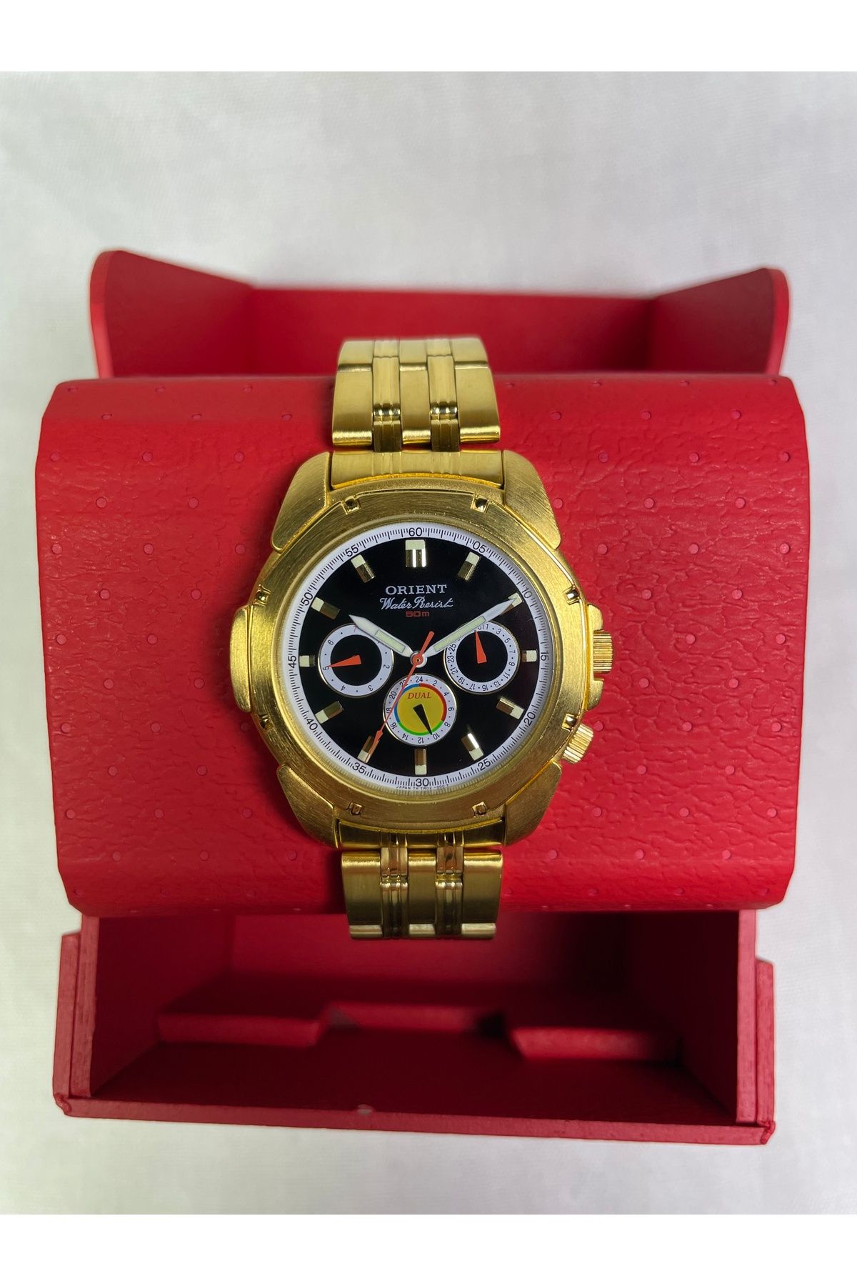 Orient BS902025108B Retro Model Üç Fonksiyonlu Siyah Kadranlı Klasik Erkek Kol Saati