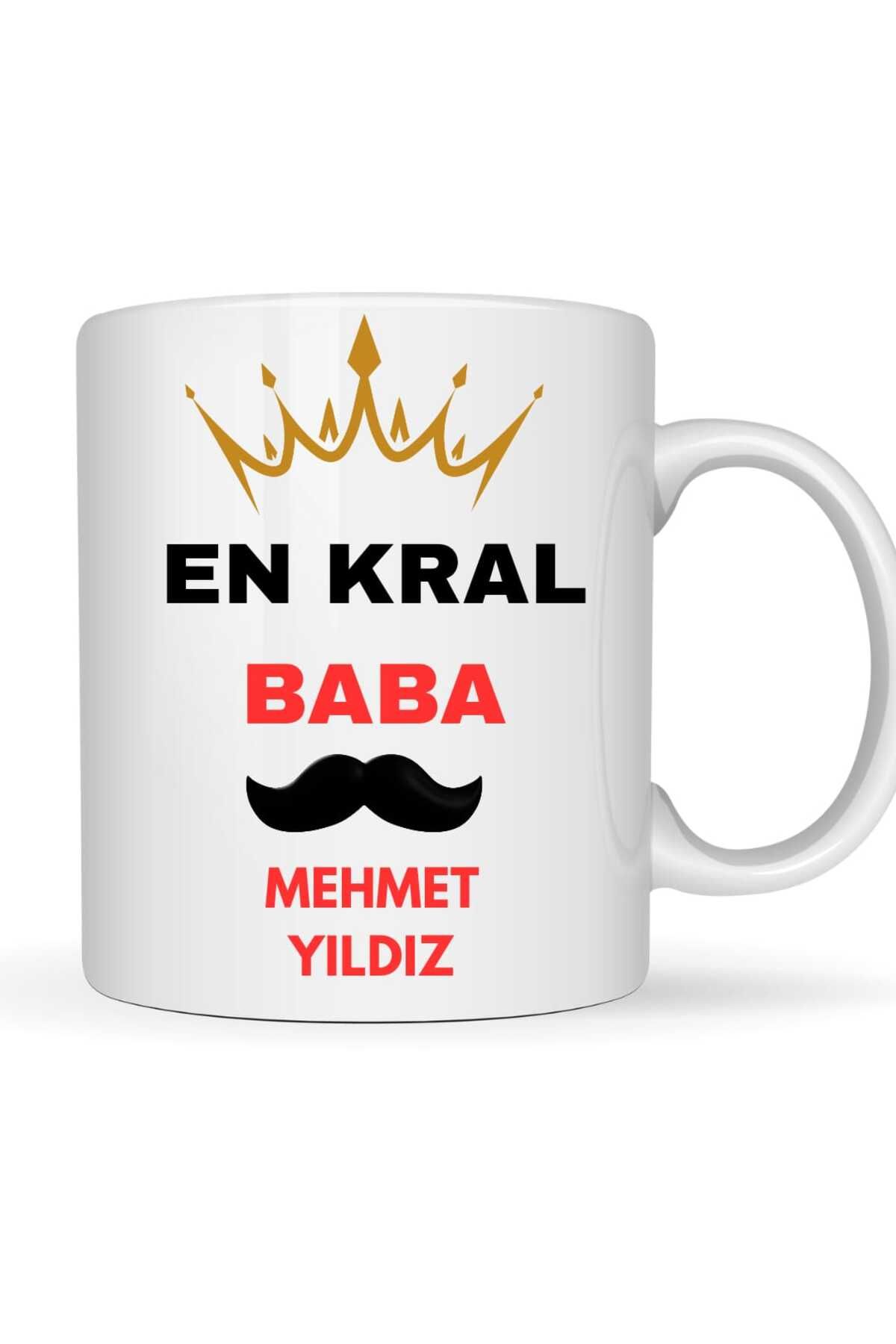 blueshop EN KRAL BABA TEMALI PORSELEN KUPA BARDAK